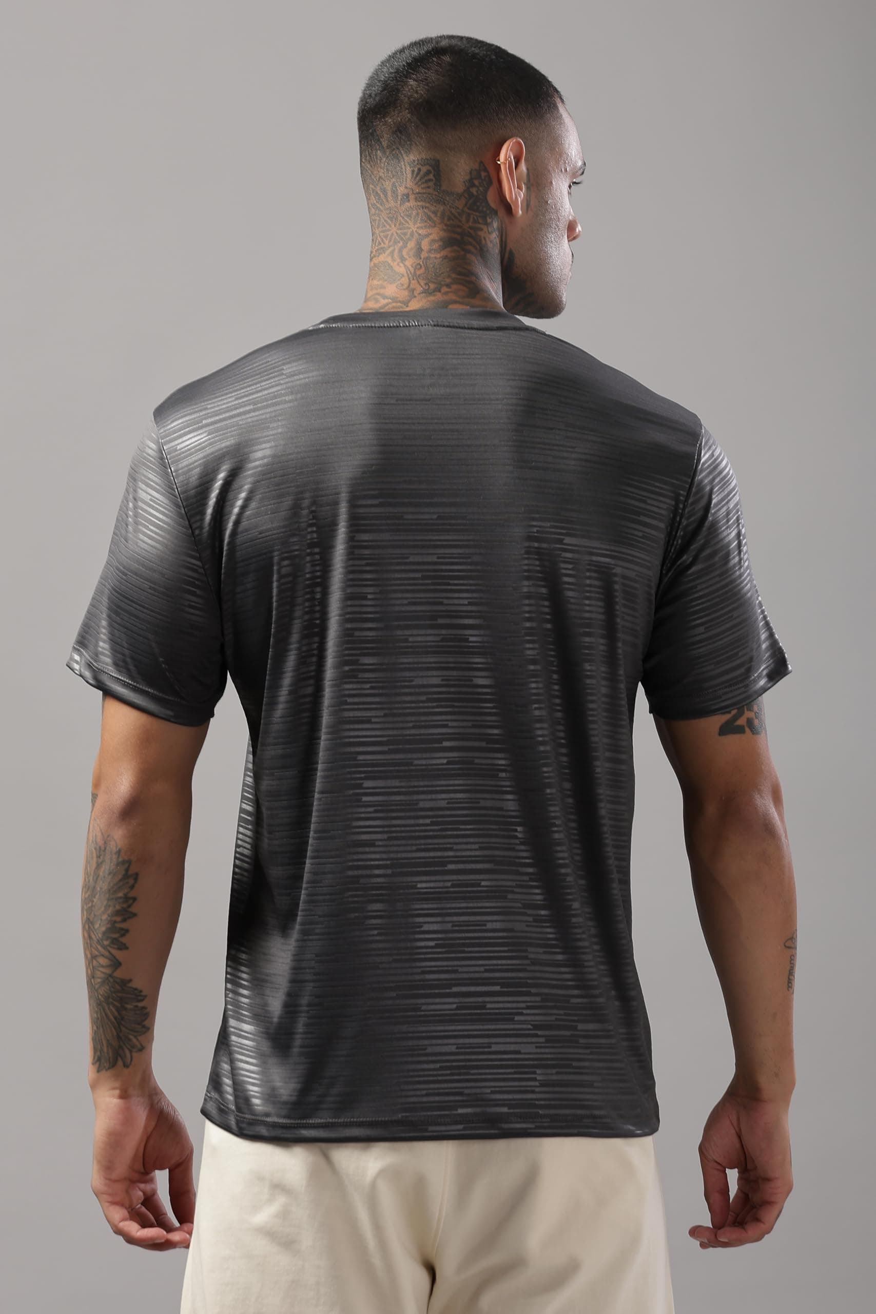 3rd Planet Men's Regular Fit Gym T-Shirt | Round Neck Quick Dry Sportswear | Breathable & Sweat Resistant Activewear | Anti Odor, Stretchable Dry Fit T Shirt for Men