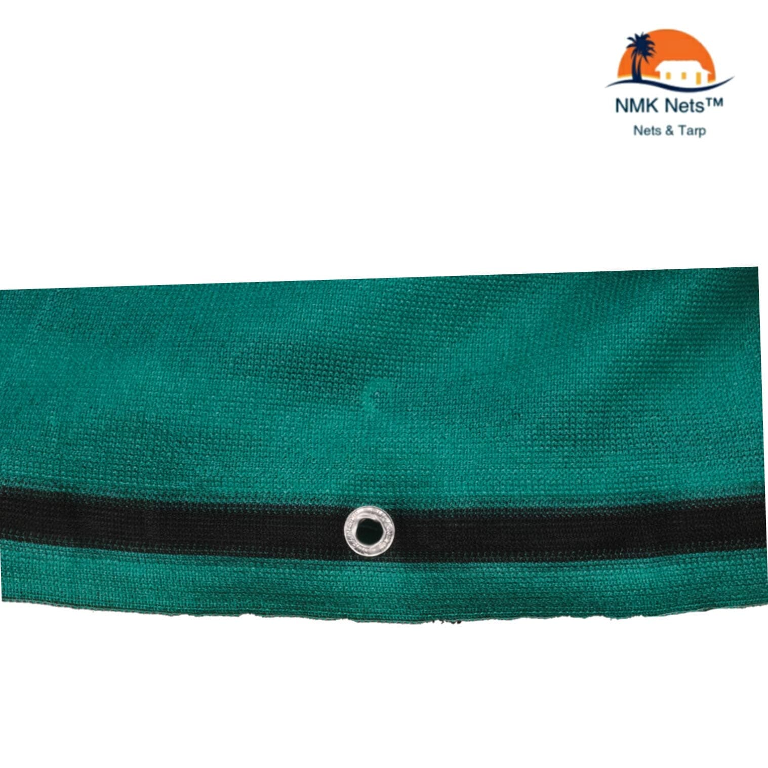 NMK NETS Fencing Shade Net 90% Green with Attached Metal Eyelets for Garden Farm and Other Multipurpose Green Net, Wrap Knitted Fabrics