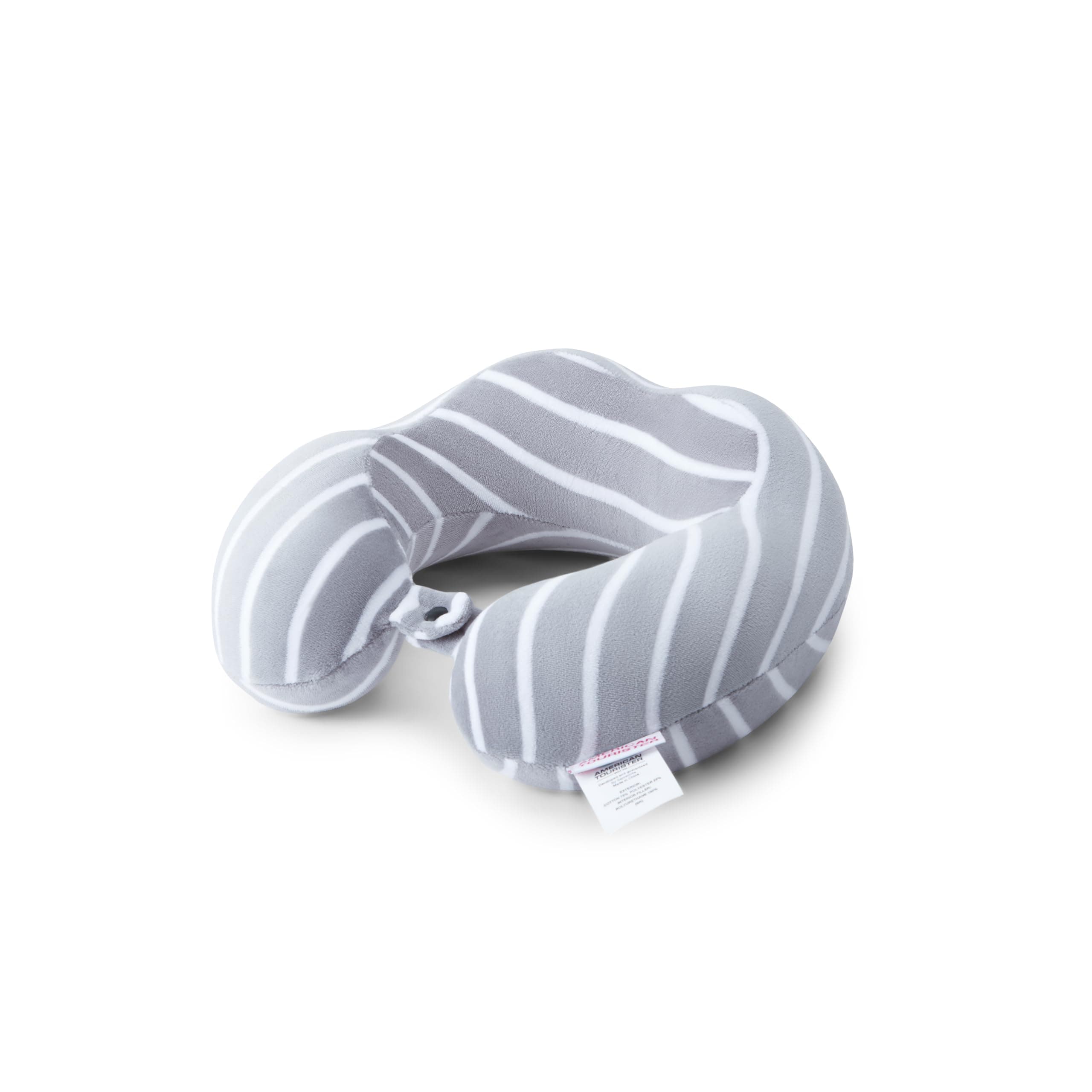 American Tourister Memory Foam | Travel Pillow | Neck & Lumbar Support for Men and Women | Memory Foam Comfort | After Dark Grey