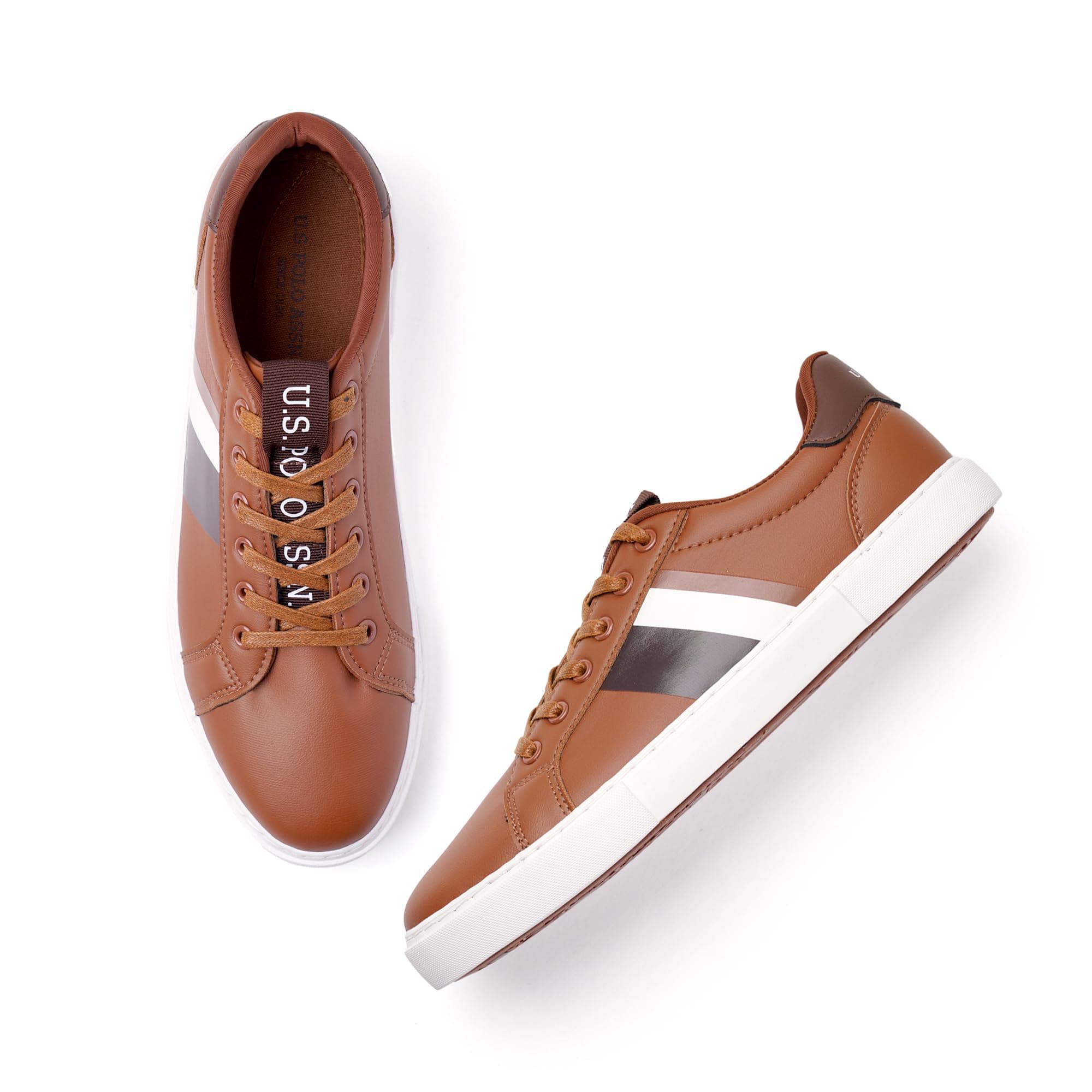 U.S. Polo Assn. Santos 2.0 Men Tan Sneakers -(UK11)(US12)(2FD23574K06)