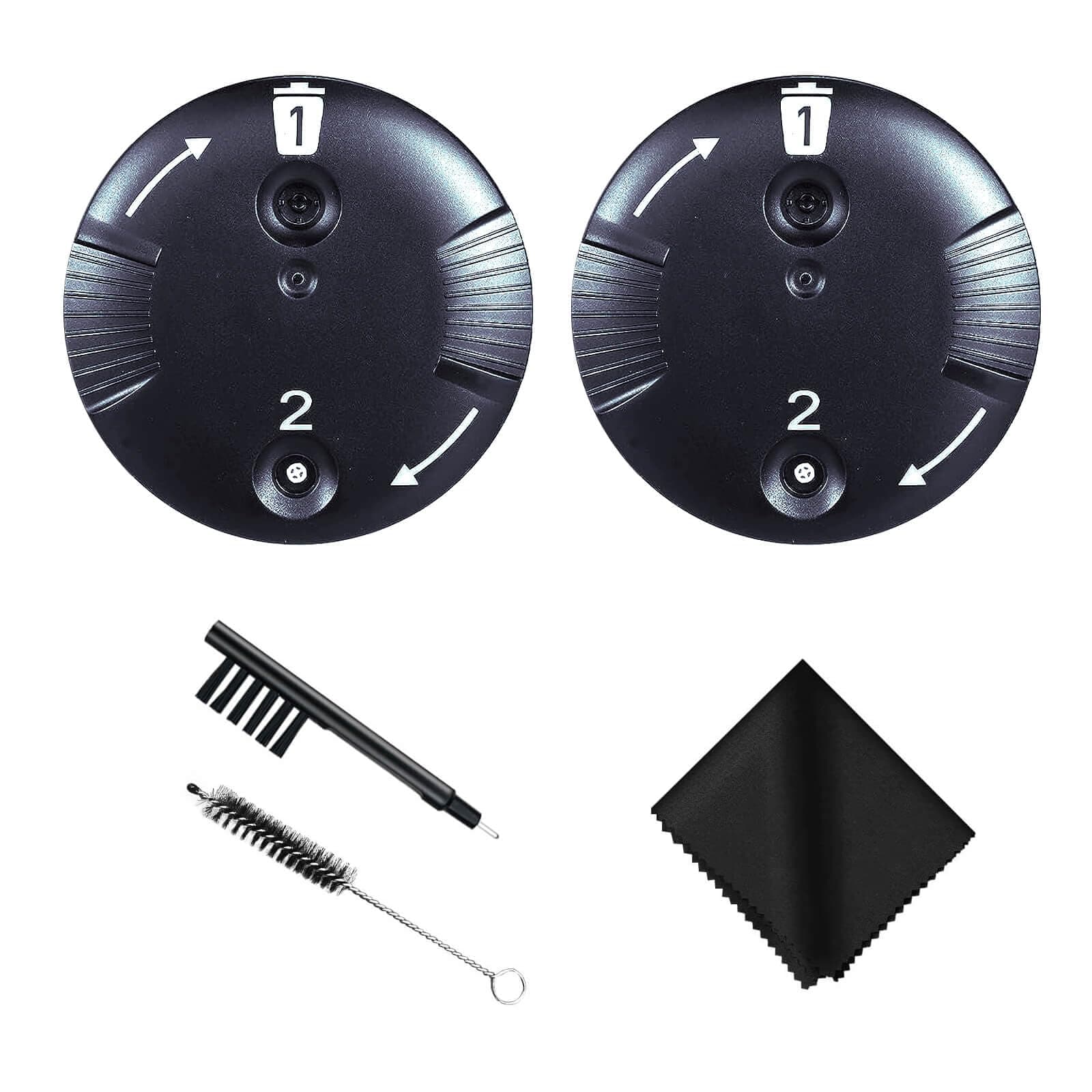 CeruGuard Disk Wax Guards for Phonak and Unitron RIC RITE Hearing Aids and Hearing aid Cleaning Kit Accessories with Carry Case (2 Packs/ 16 Pcs) (2)