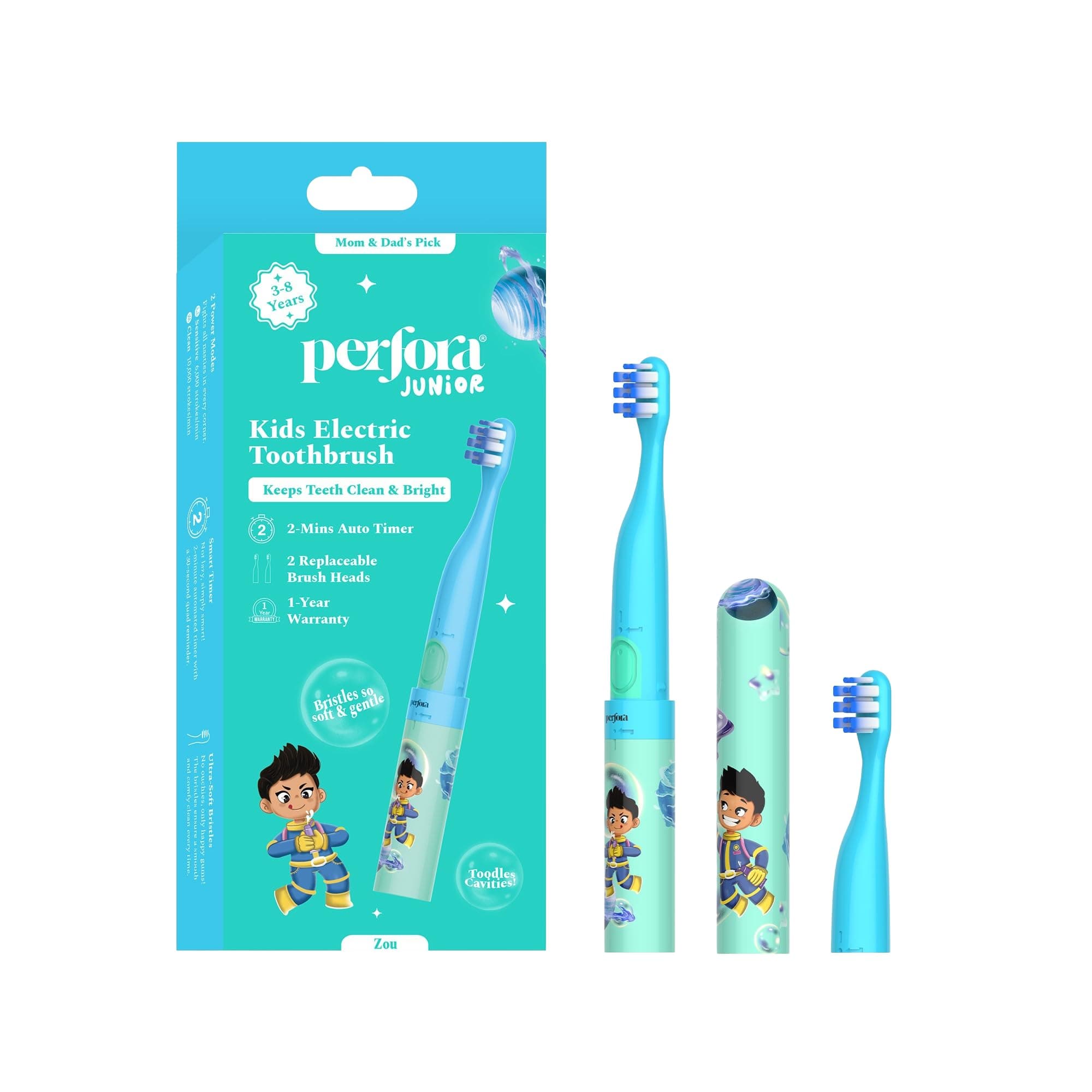 Perfora Kids Electric Toothbrush & Paste - Zi - Parent
