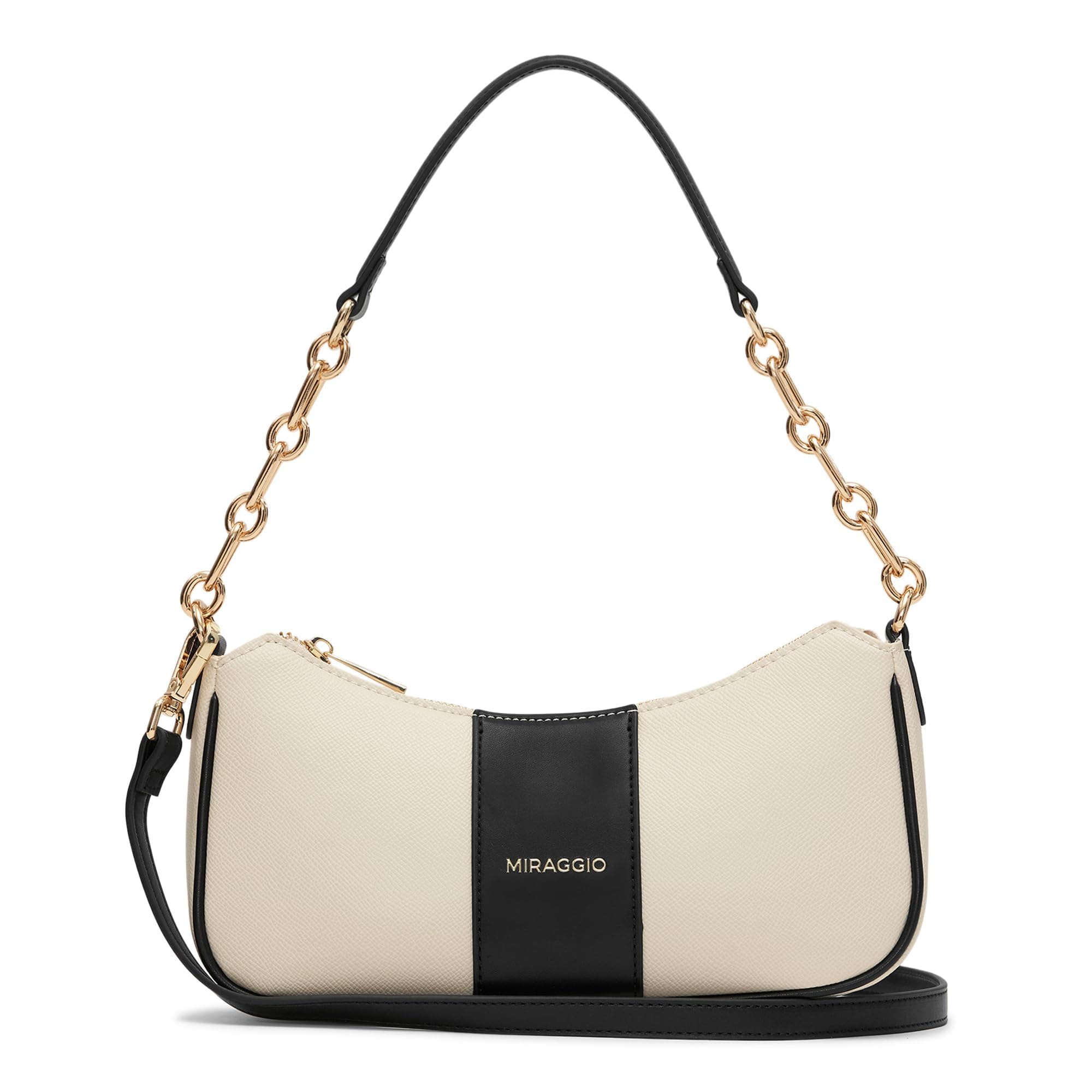 Miraggio Bella Colorblocked Shoulder Bag with Adjustable and Detachable Sling Strap for Women | Stylish Crossbody Bags For Women | Ladies Shoulder Purse