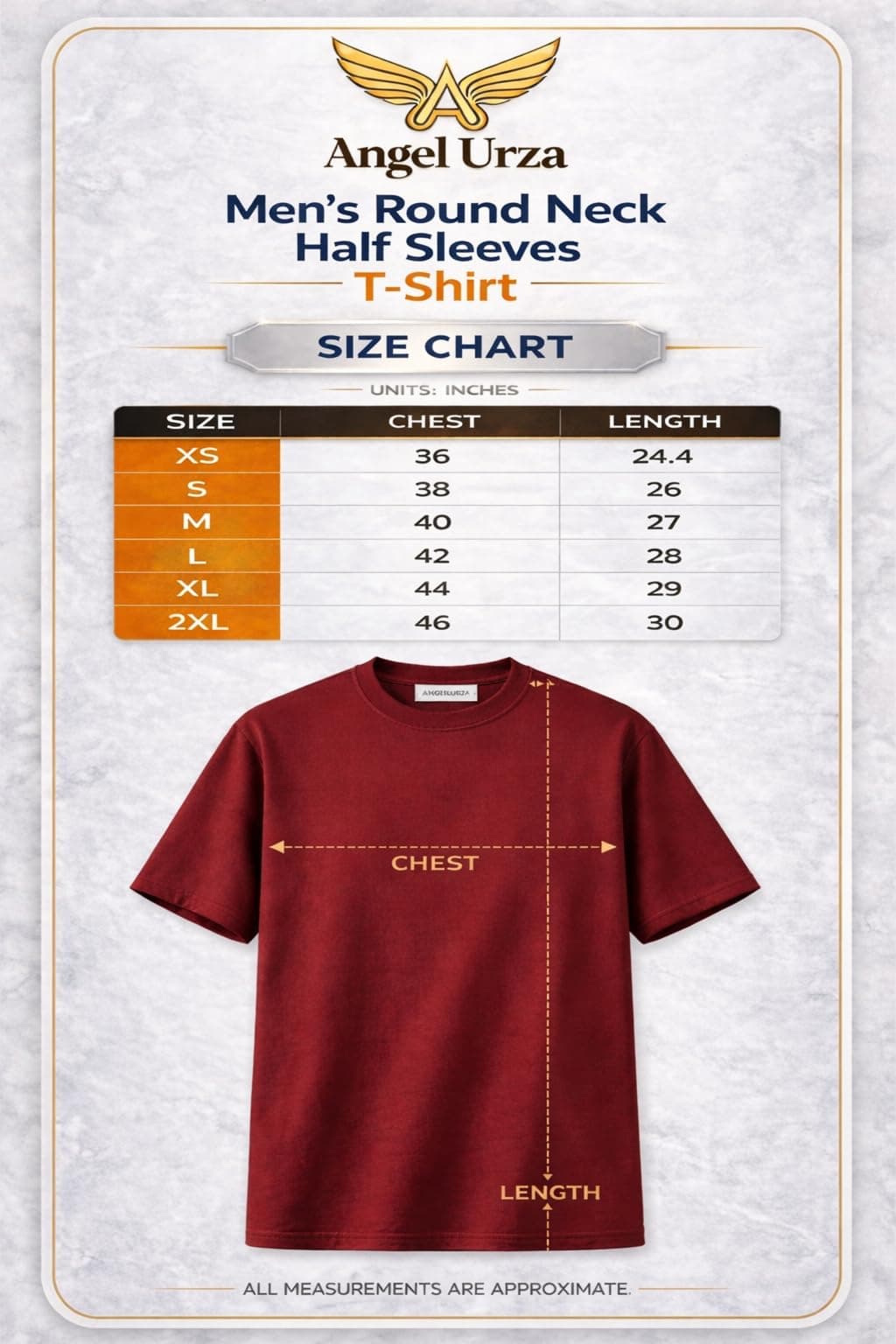 AngelUrza Plain T Shirt for Men | 100% Cotton Tshirt | 180 GSM Regular Fit Round Neck | Premium Solid Casual T-Shirt