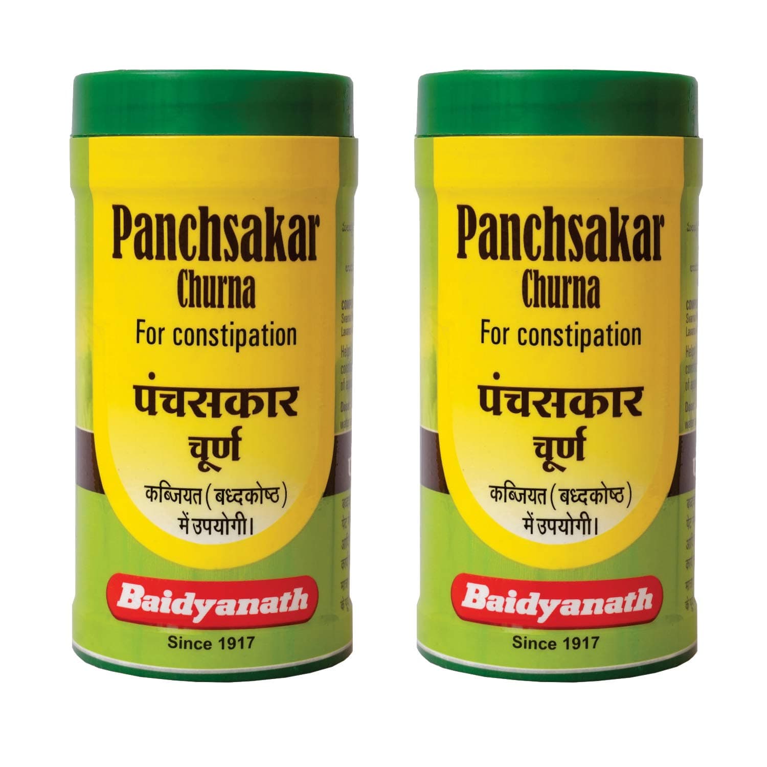 Baidyanath Asli Ayurved Panchasakar Churna | Herbal Digestive Powder for Constipation Relief & Gas Problem | Supports Gut Health & Detox | 100g- Pack Of 2