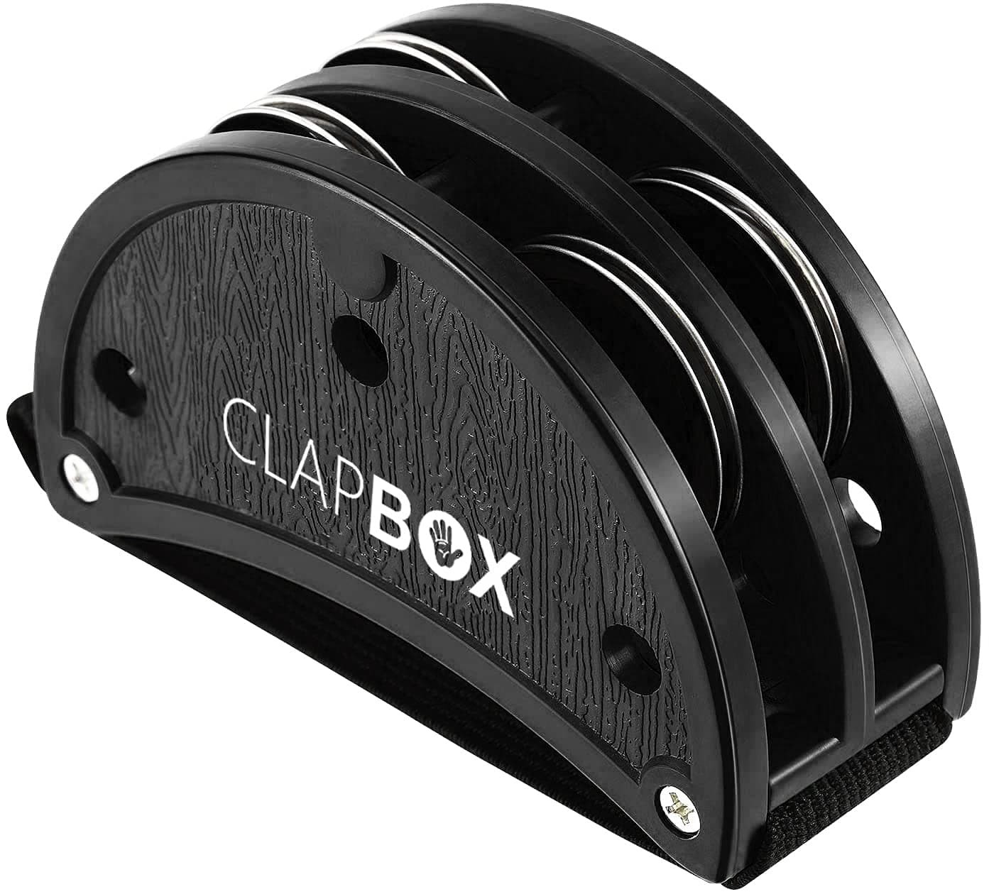 Clapbox Foot Tambourine - Jingles, Black