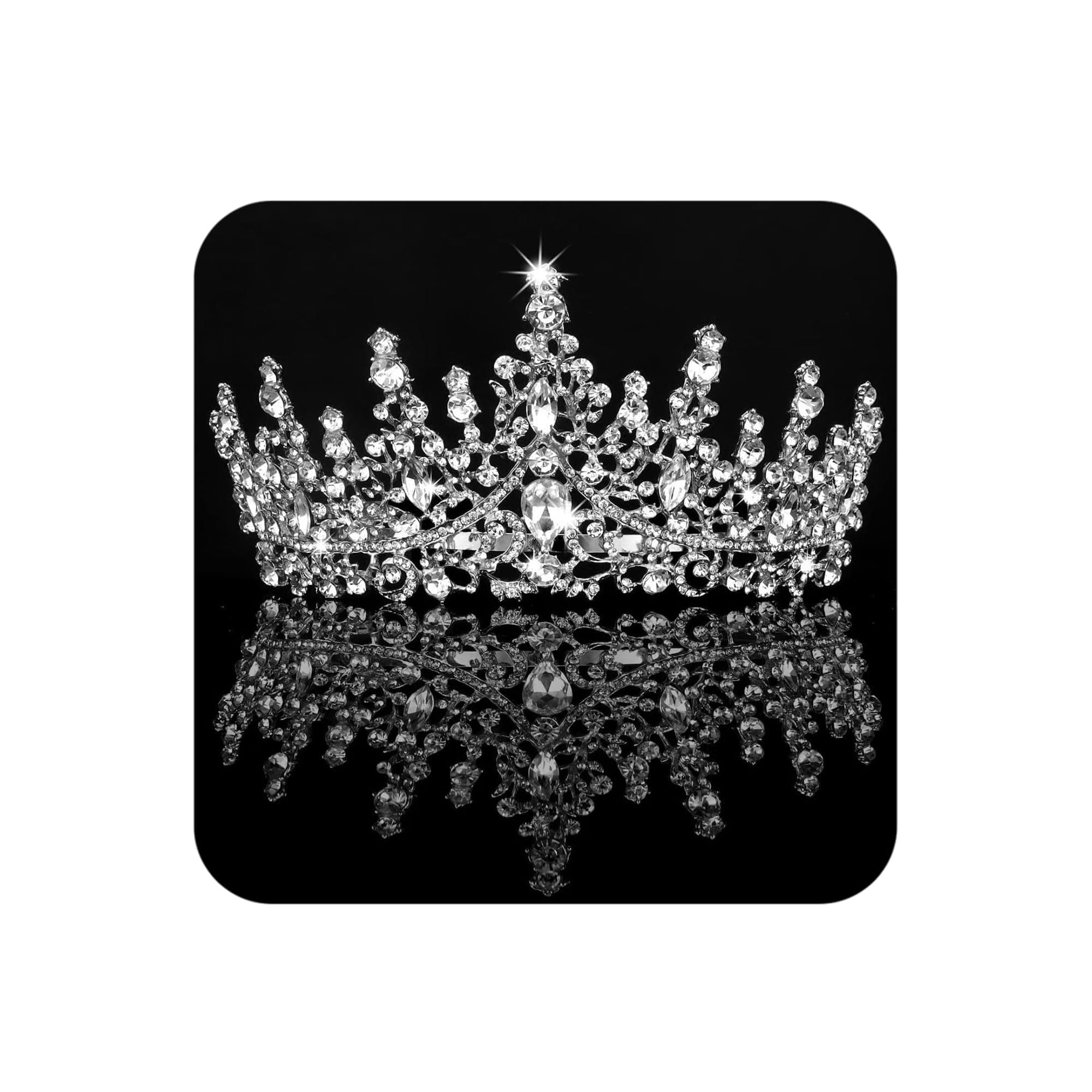 COCIDE Tiara and Crown for Women Crystal Queen Crown, 1Pcs, Rhinestone, Crystal