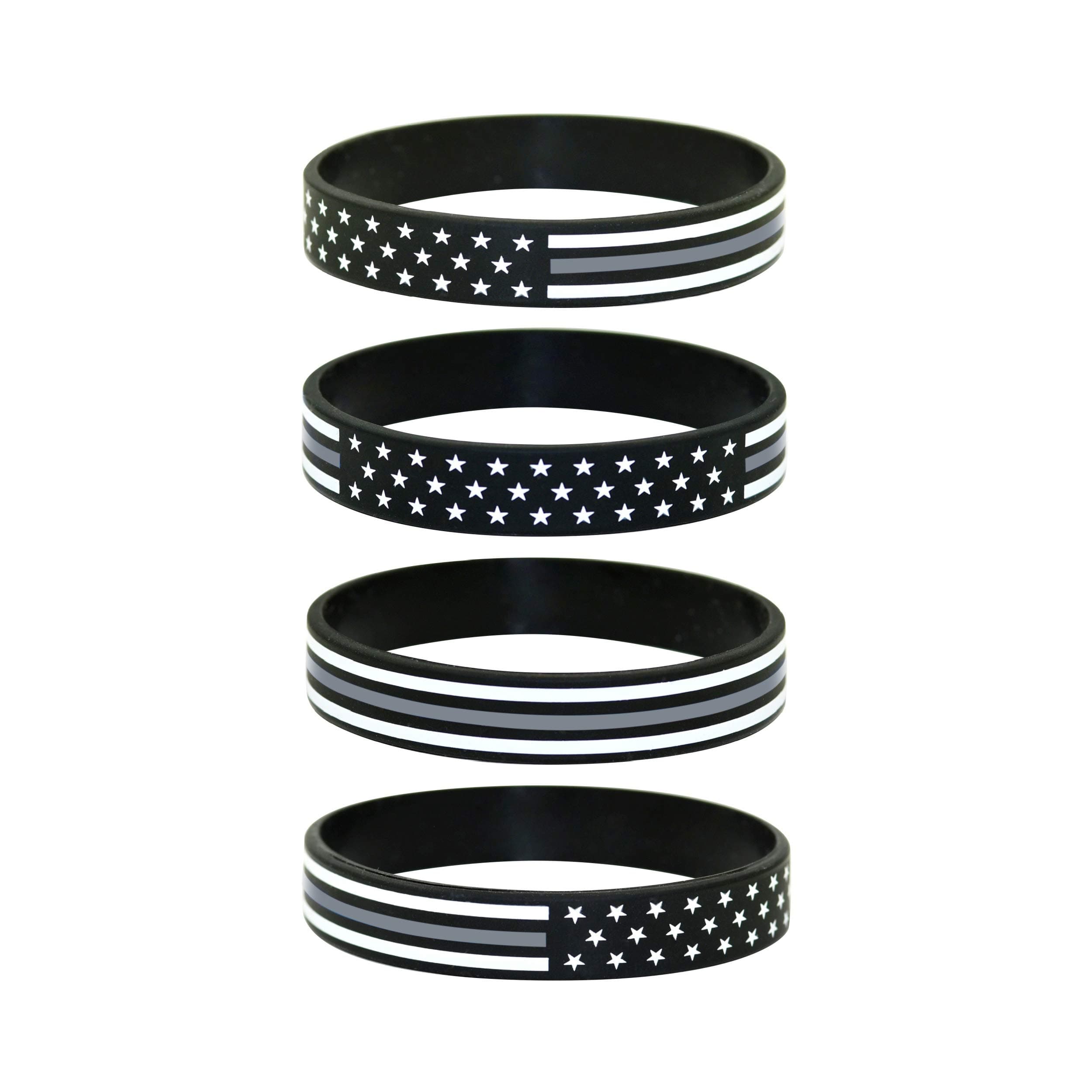 Great 1 American Flag Silicone Stretchable Bracelet