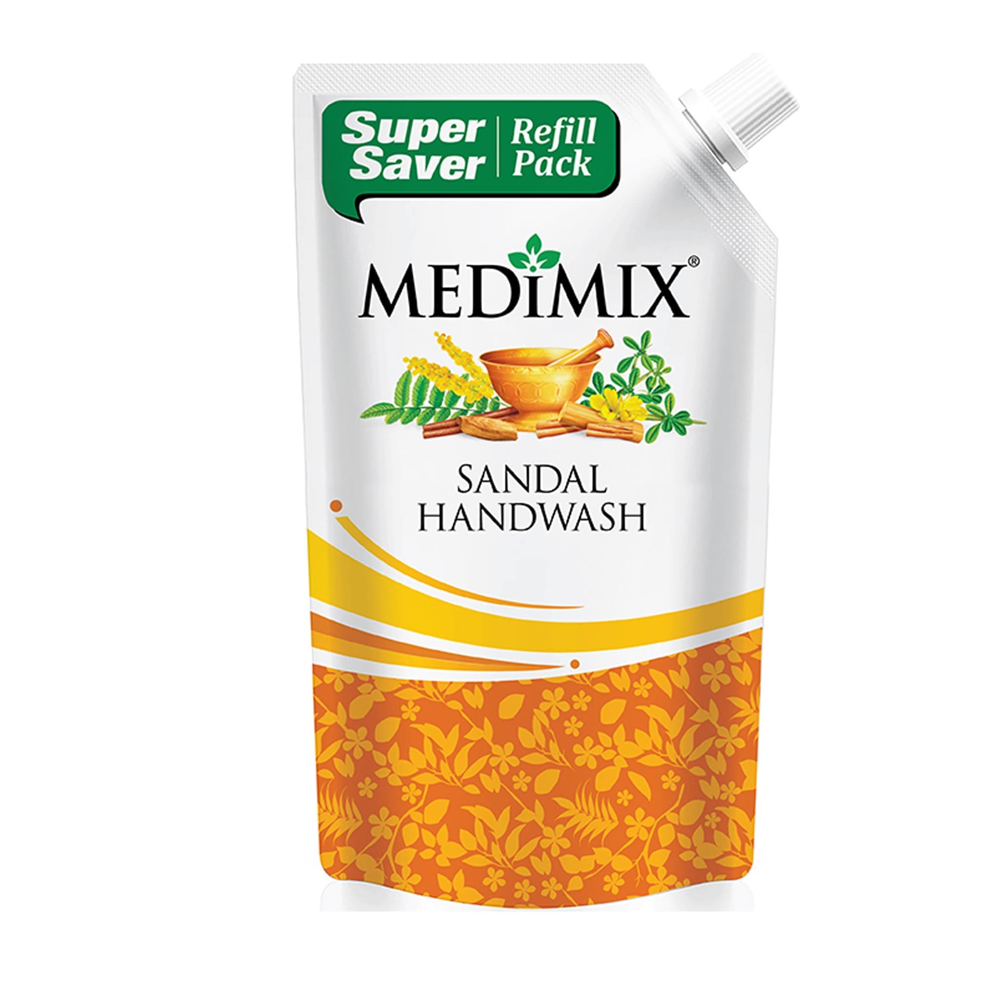 Medimix Sandal Liquid Handwash 700ml Pouch | Ideal for Germ Protection, Soft & Moisturized Hands | Harsh Chemical-Free | Enriched with 18 Exotic Herbs