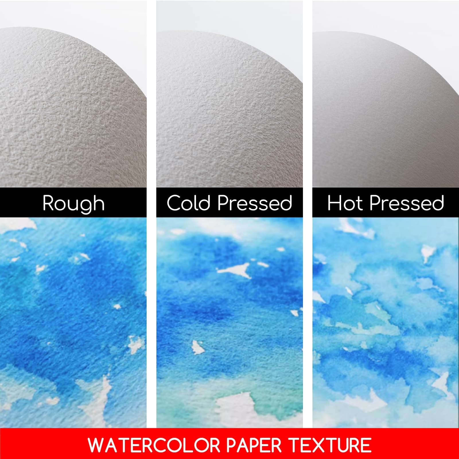 MEEDEN Cotton Watercolor Paper Watercolor Pad, 140lb/300gsm, 20 Sheets