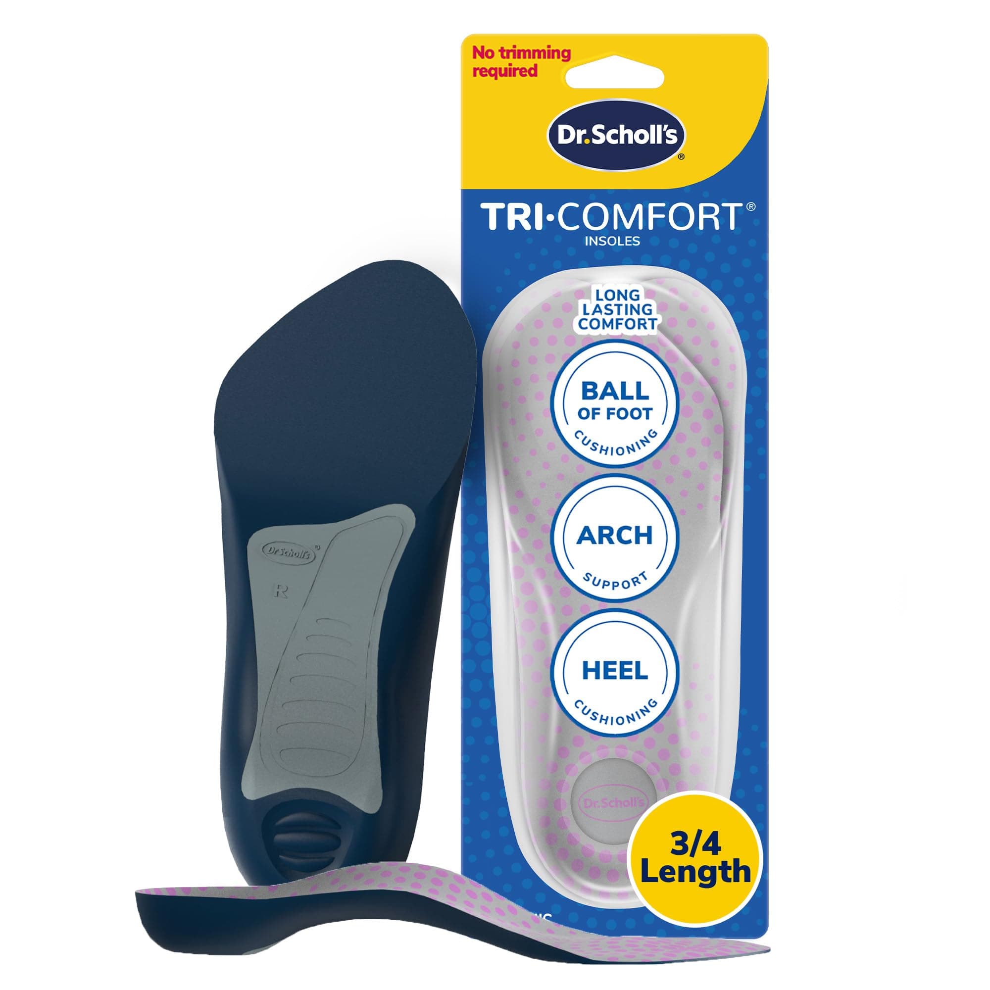 Dr. Scholl's Comfort Tri-Comfort Insoles For Women,1 Pair,Size 6-10,Pack of 1