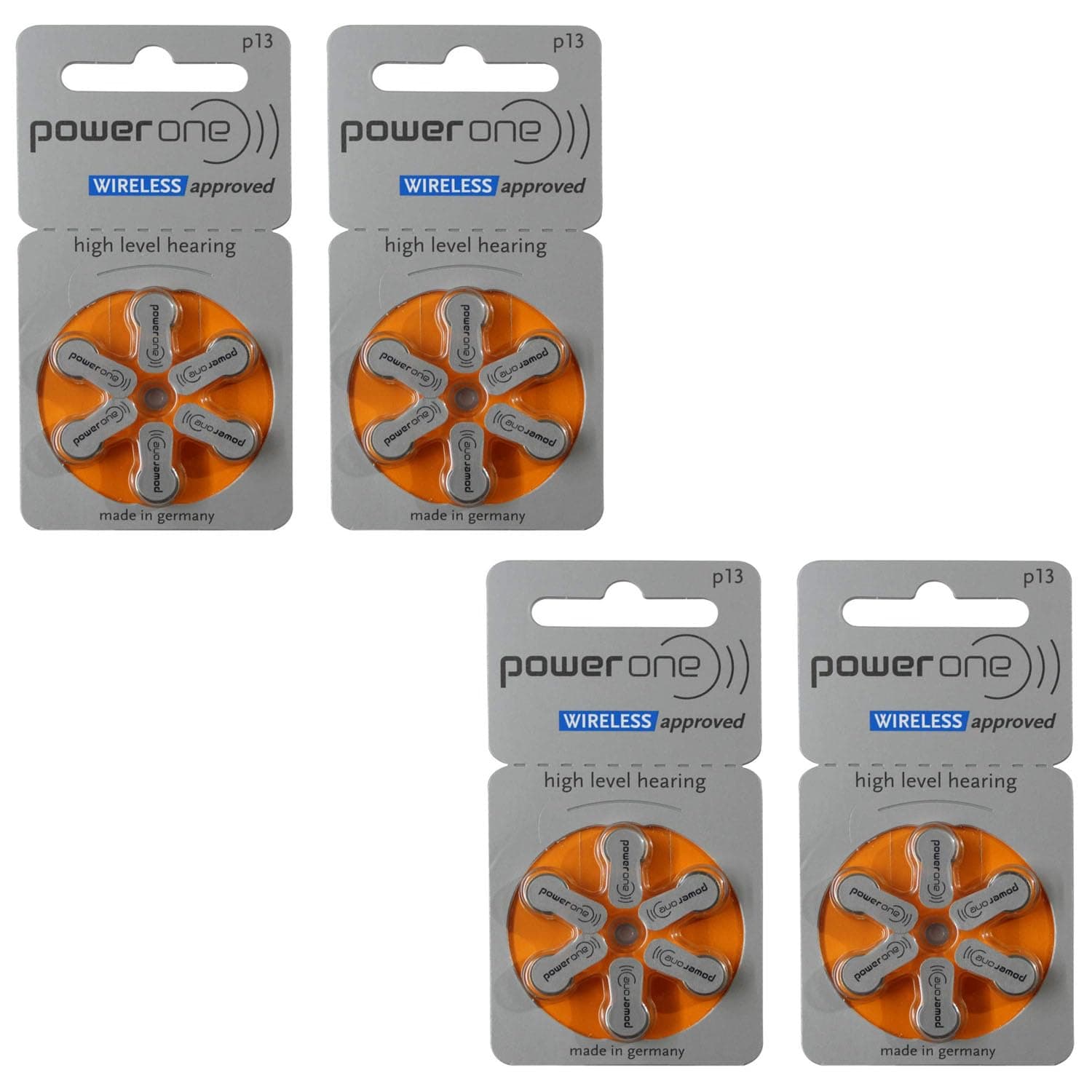 FCS Power One P13 Hearing Aid Battery (6X4 Pack) 24 Nos
