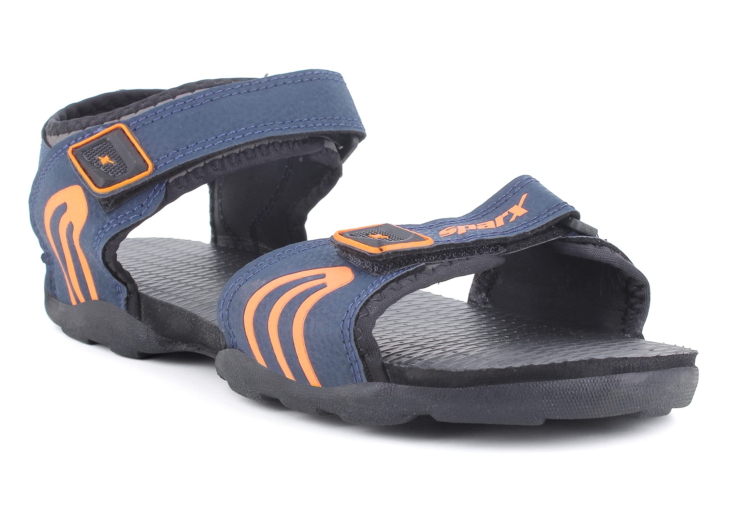 SPARX Men's SS0702G Navy Blue Orange Sandal 9 (SS0702GNBOR0009)