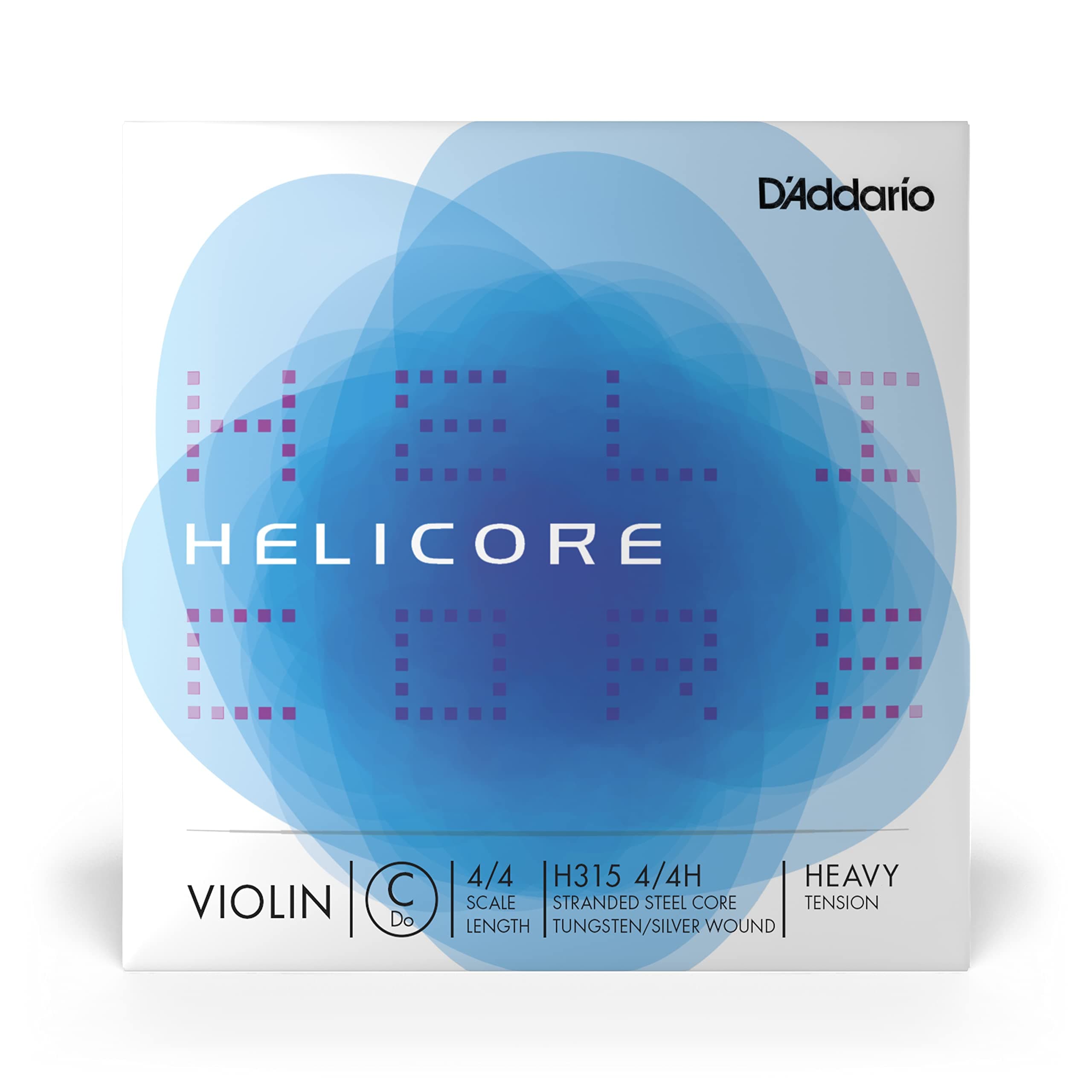 D'Addario Helicore Violin Single Low C String, 4/4 Scale, Heavy Tension