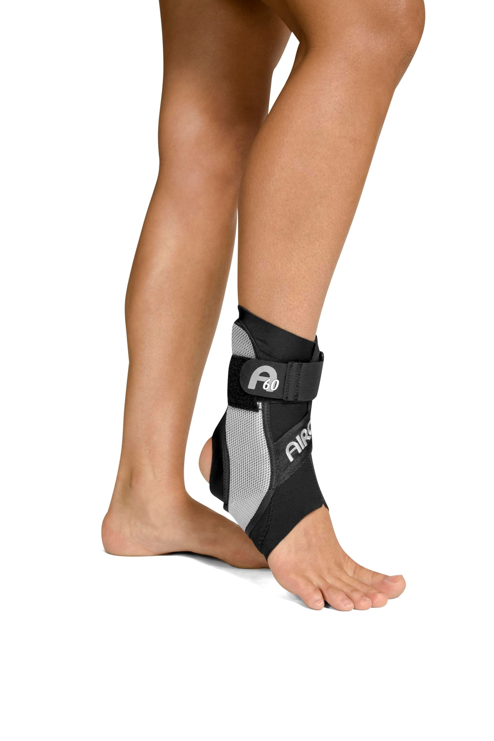 Aircast A60 Ankle Support Brace, Right Foot, Black, Medium (Shoe Size: Men's 7.5 - 11.5 / Women's 9 - 13)