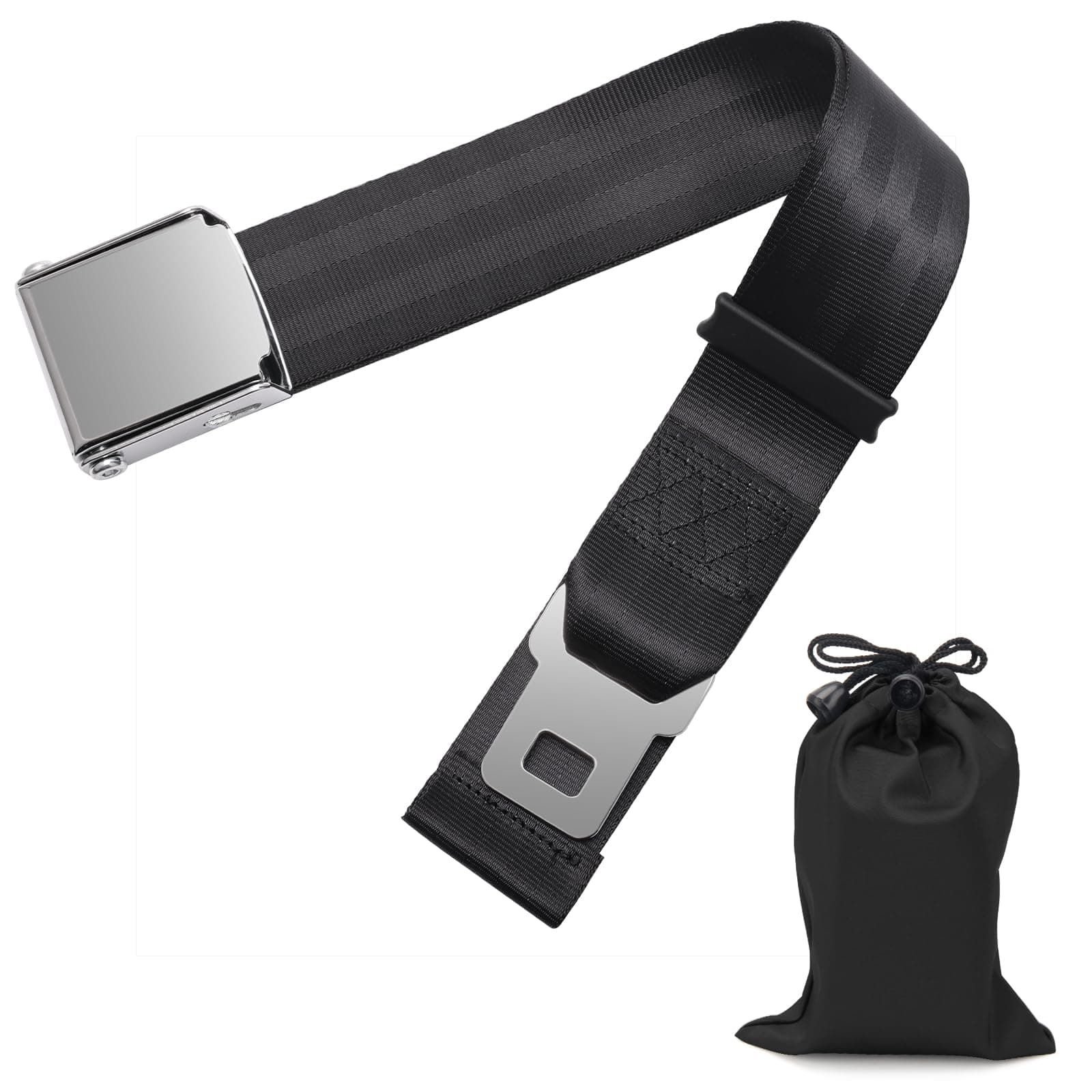 Coolrunner Adjustable 7-32" Airplane Seatbelt Extender - FITS All Airlines - Free Carrying Case