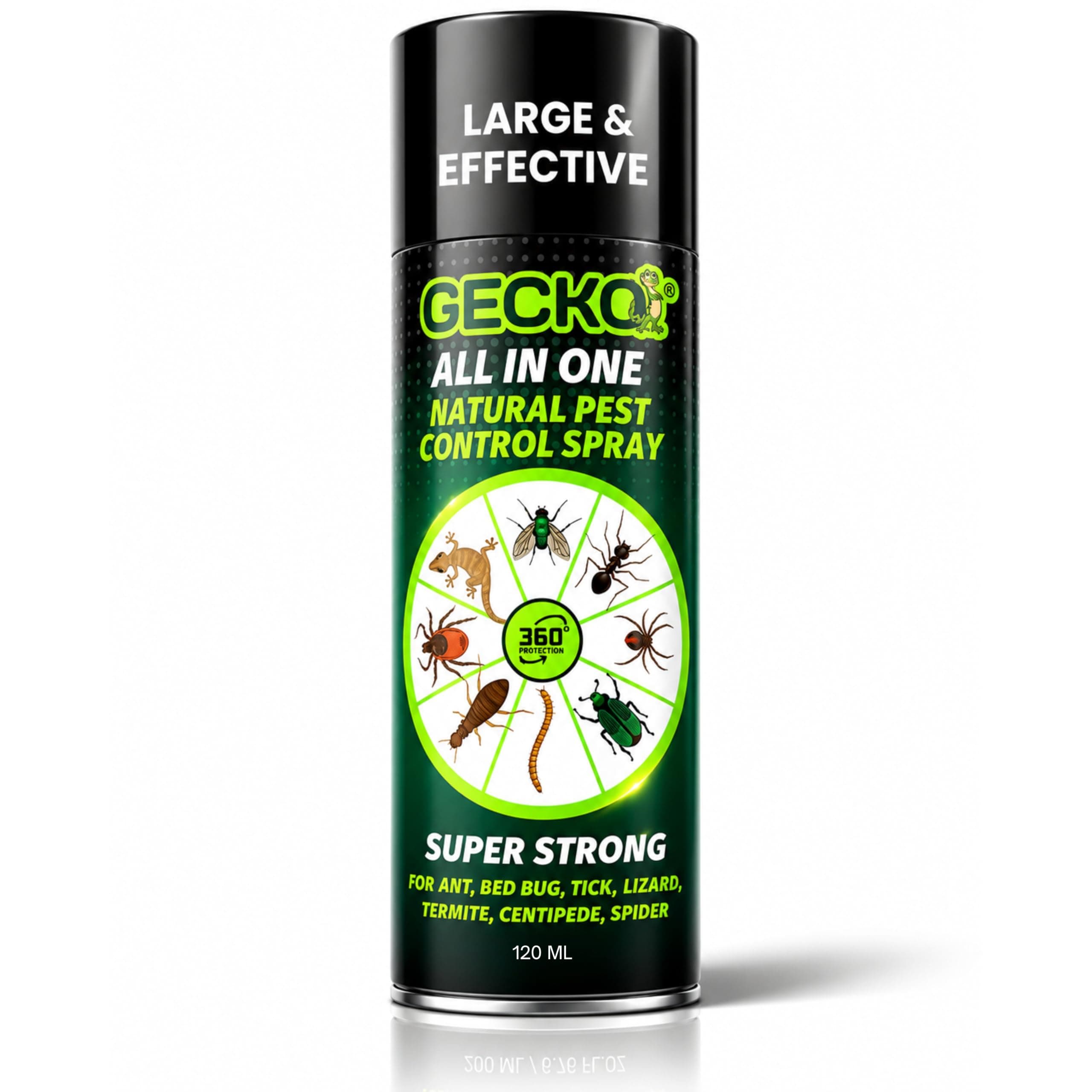All-in-One Insect Repellent Spray (120 ml) | 100% Natural Formula | Repels Lizard, Ant, Termite, Bed Bugs & More | Multi-Purpose Home Protection | FORMULATION 50X