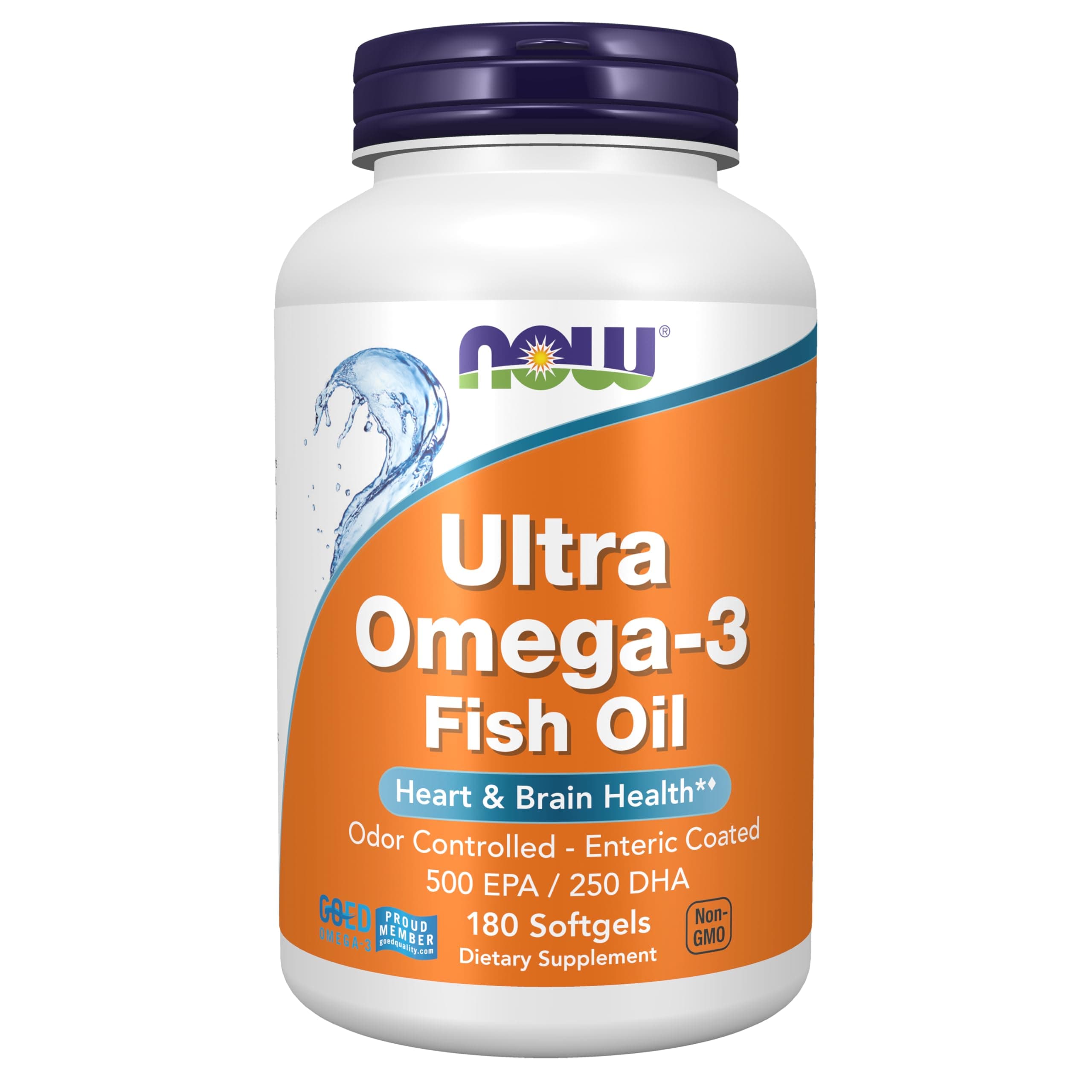 Now Foods, Ultra Omega-3, 500 Epa/250 Dha, 180 Softgels