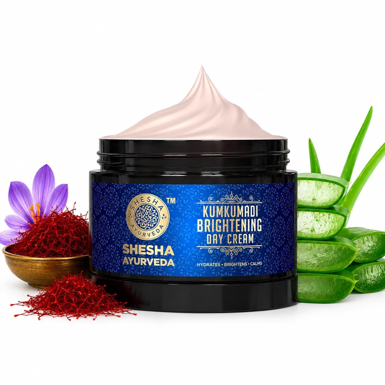 SHESHA NATURALS Ayurveda Kumkumadi Brightening Day Cream 50G