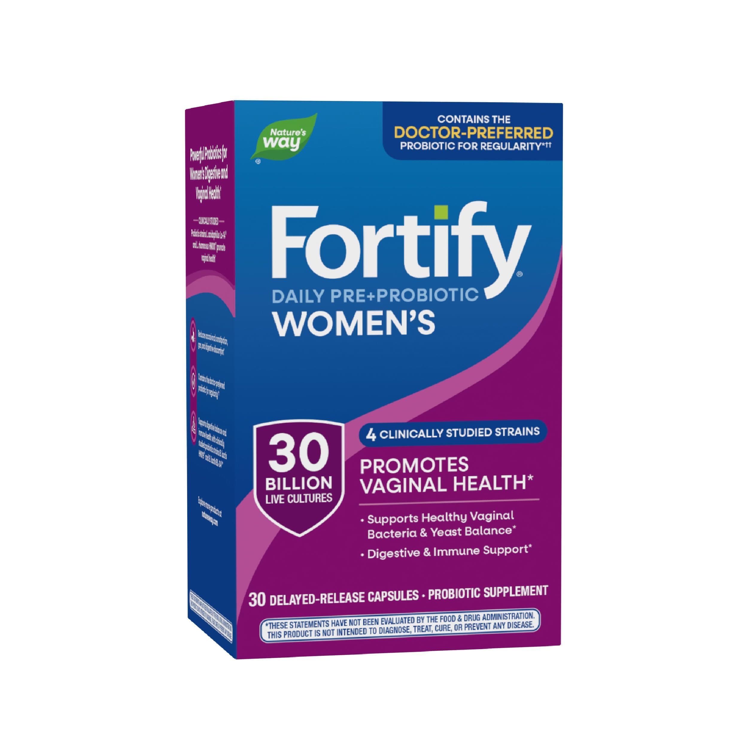 Primadophilus Fortify Women's Probiotic 30 Billion Capsules, 30 Count