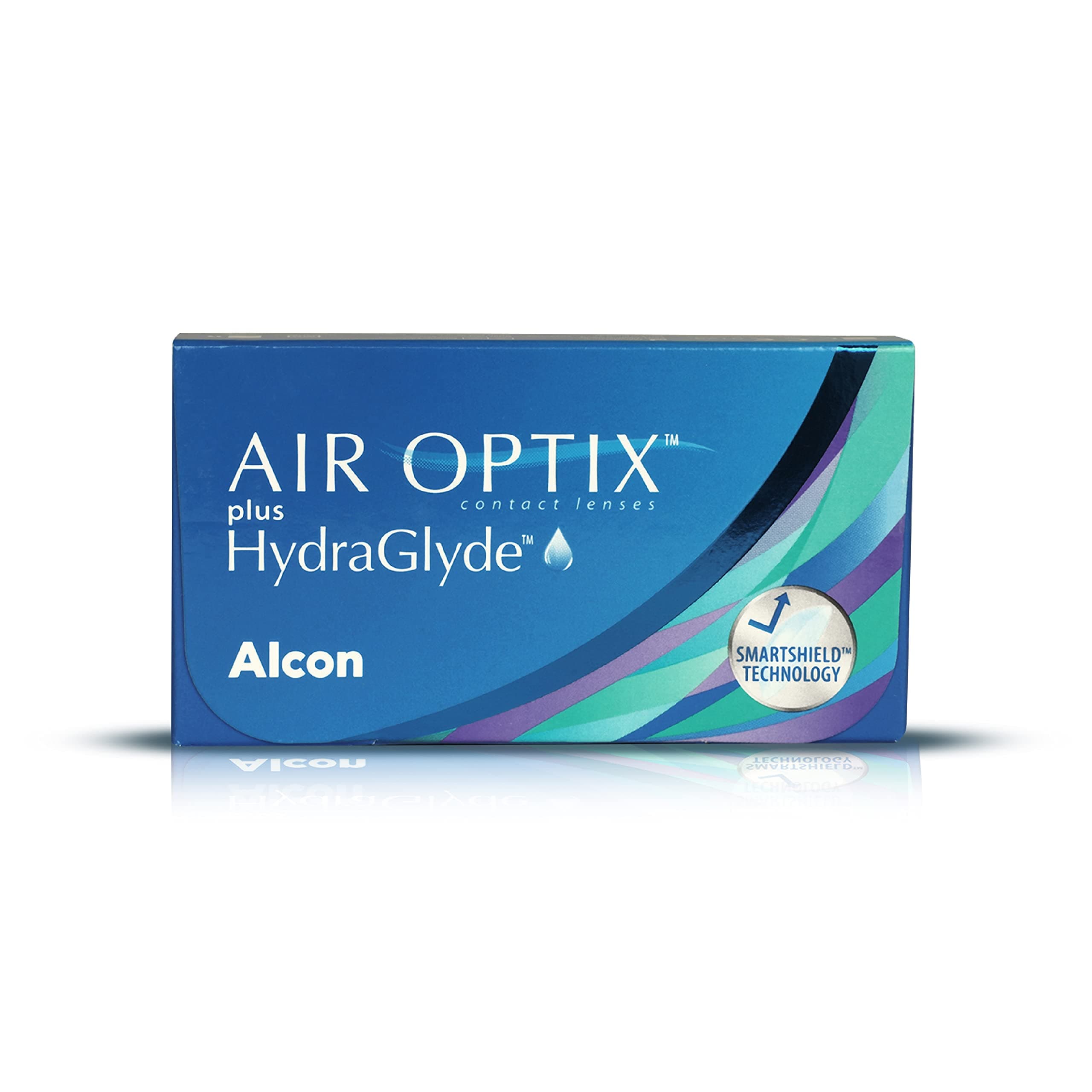 ALCON Air Optix Plus Hydraglyde - Monthly Reusable Contact Lenses(-3.25, Spherical, Pack Of 6).