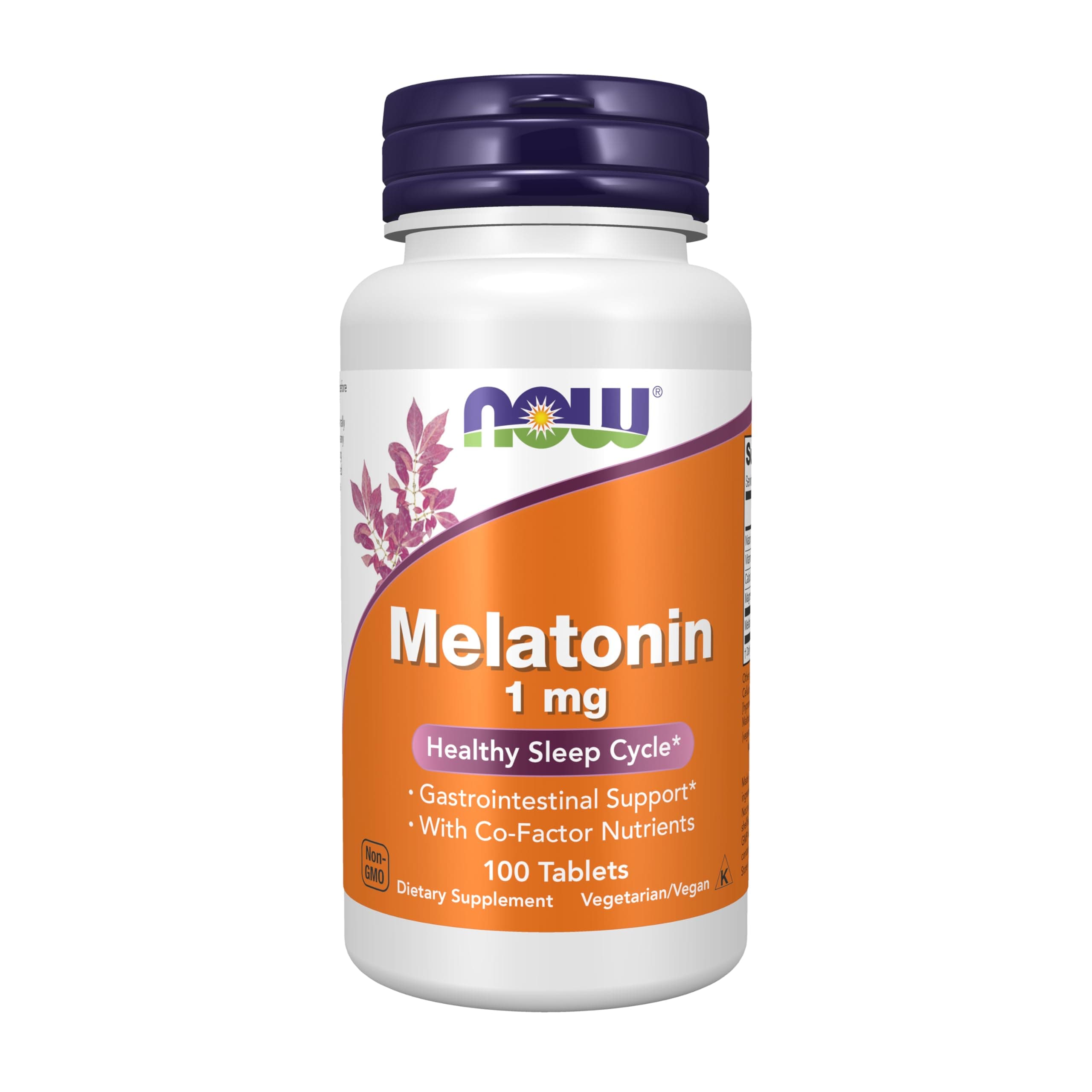 Now Foods Melatonin, 1 mg, 100 Tabs