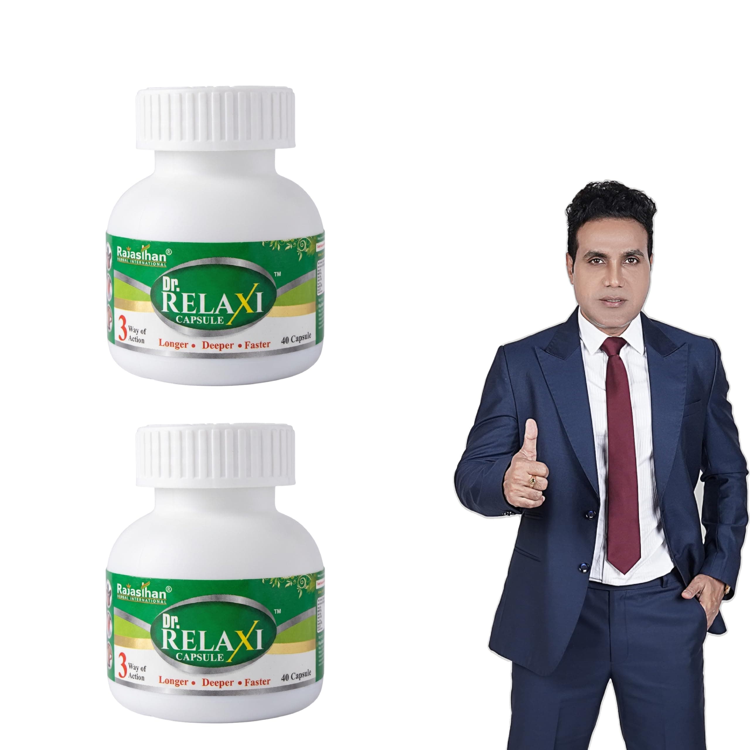 Dr. Relaxi Capsules - Natural Support for Joint Comfort, Mobility & Muscle Wellness | Herbal Formula for Neuromuscular & Physical Recovery | Each 40 Capsules (Pack of 2)