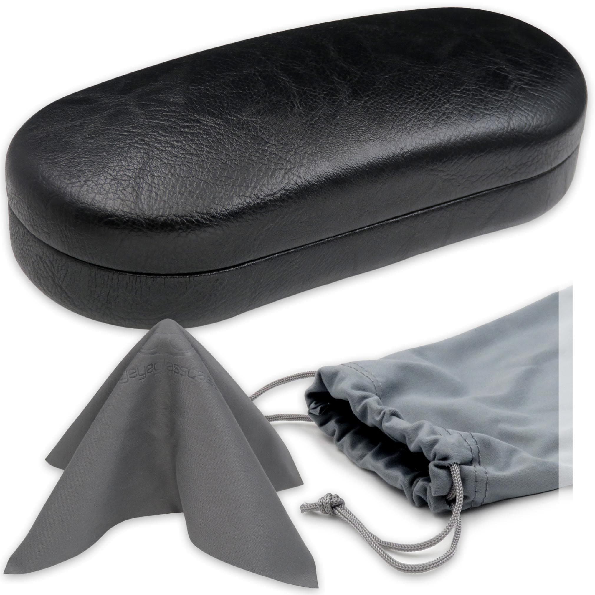 Smooth Extra Large Sunglass Cases - Different sizes (AS179 - AS413 - AS87) Black