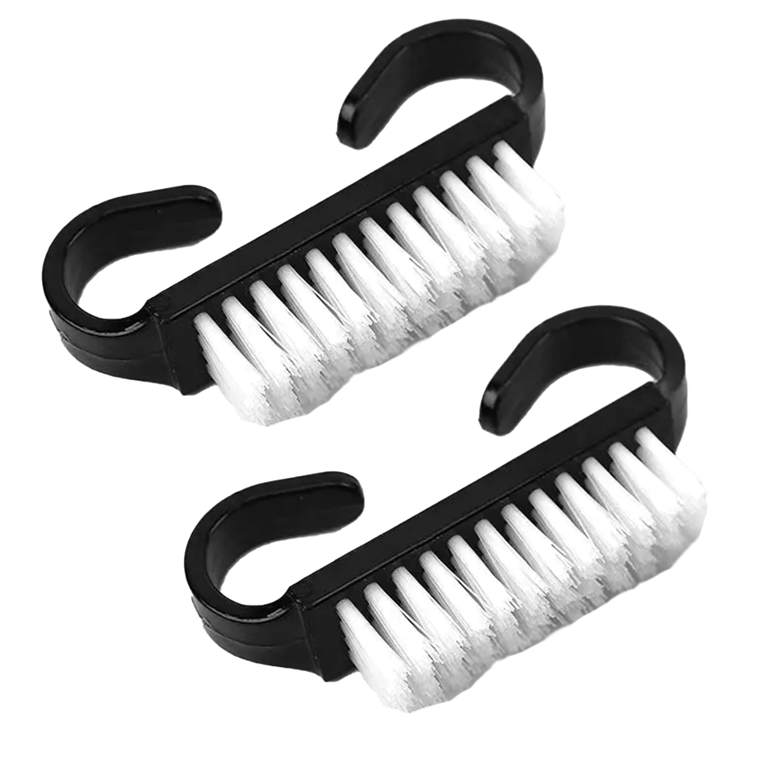 TEMPERIA (2pcs) Nail Brush Cleaner - Pedicure & Manicure Brush for Feet & Nail Cleaning - Handle Grip - Random Colour - (SZ003)