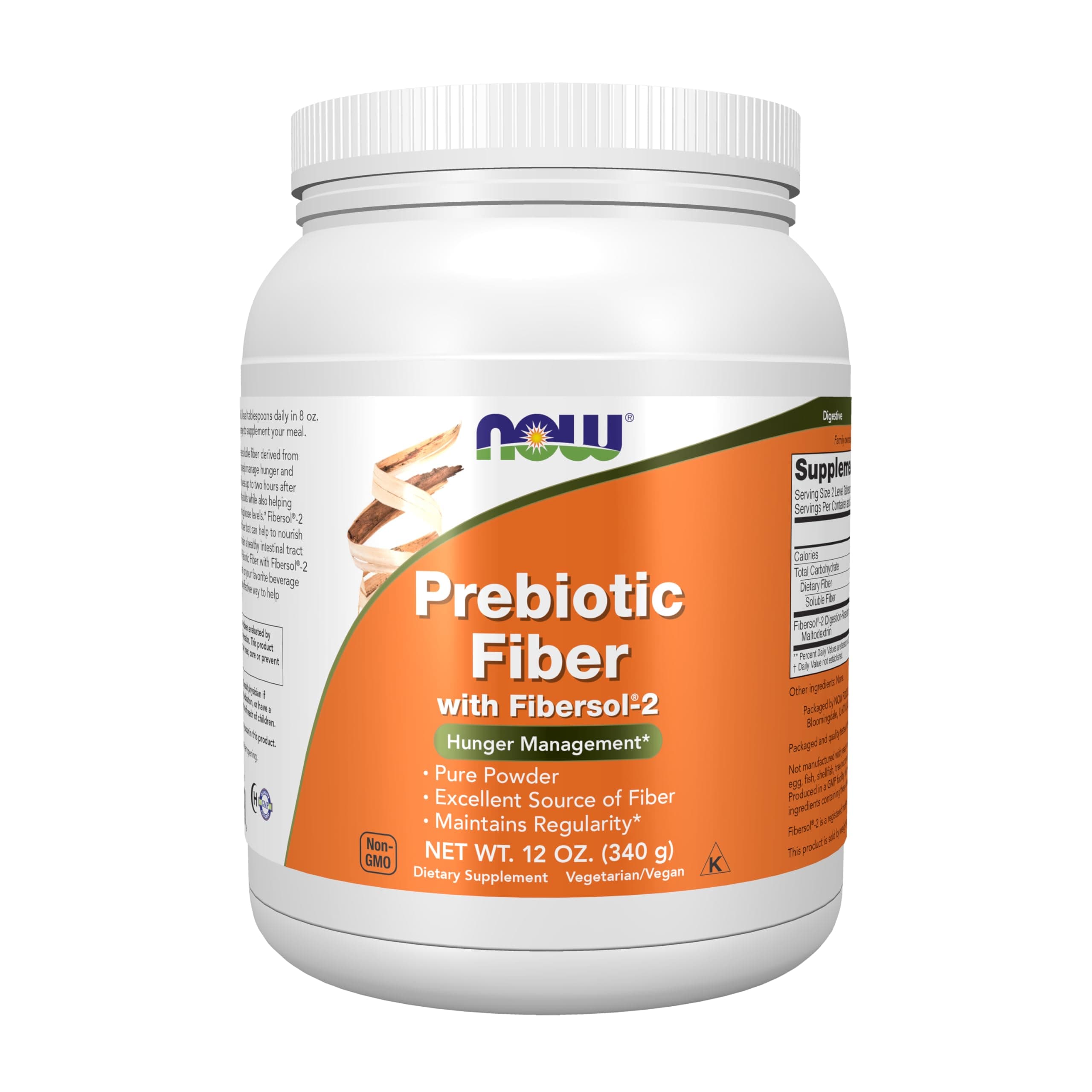 Now Foods Prebiotic Fiber With Fibersol-2 12 Oz Powder