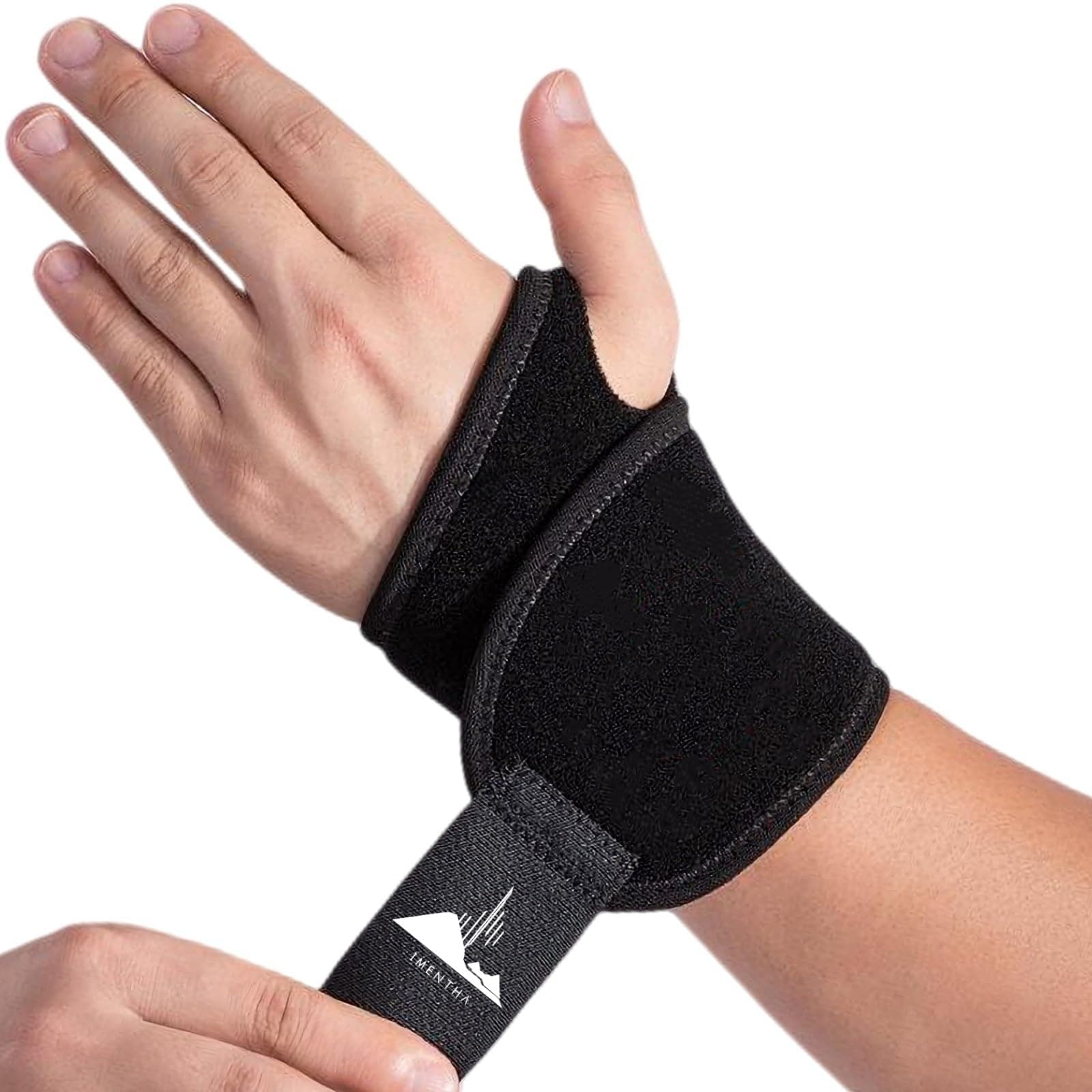 2 Pack Adjustable Wrist Support, Wrist Brace, Wrist Straps, Wrist Wraps, Hand Support for Arthritis and Tendinitis Pain Relief - Suitable for Both Right and Left Hands
