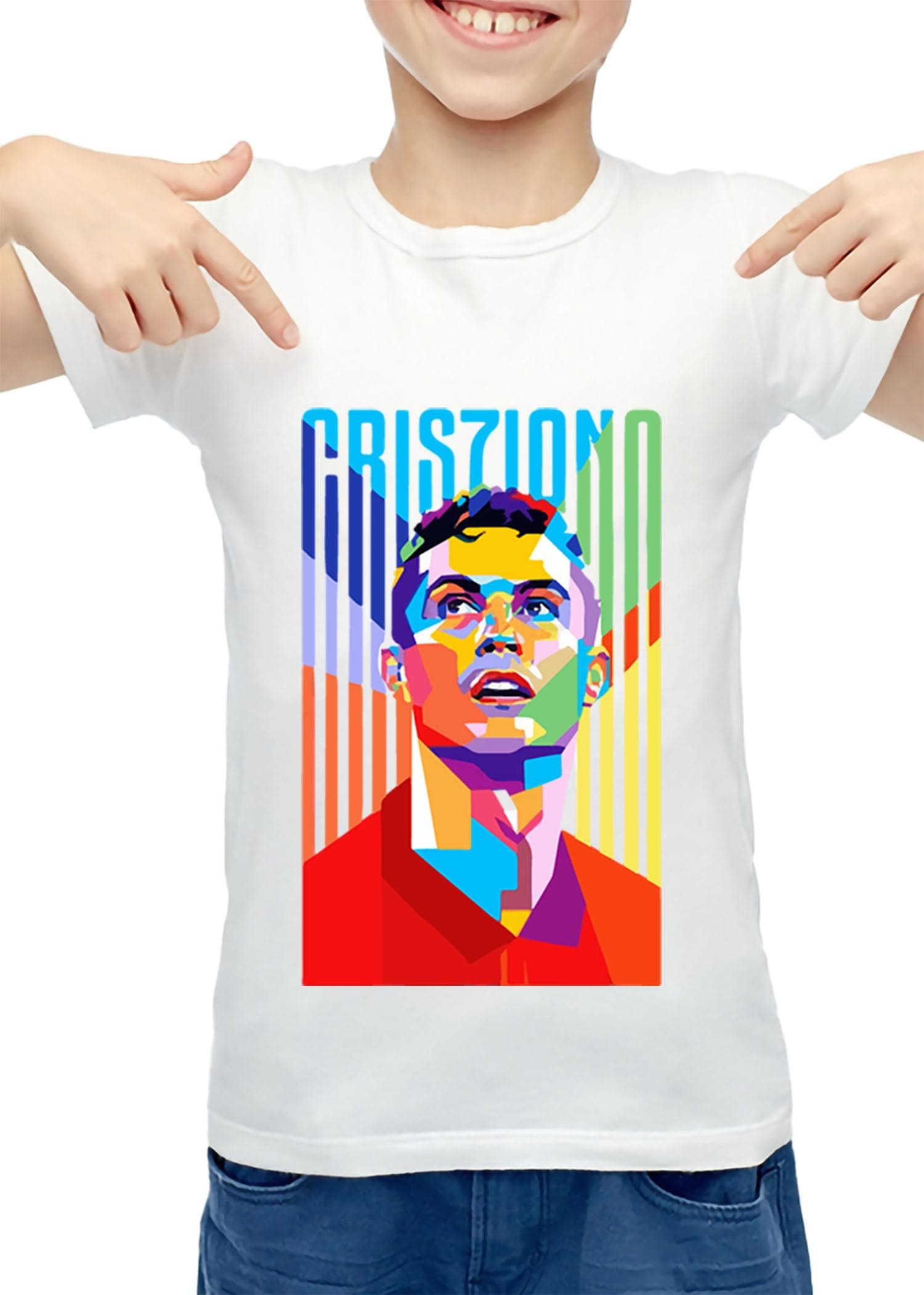 ZINGOMING Exclusive Cotton CR-B T-Shirt for Boys and Girls Unisex Kids T-Shirt