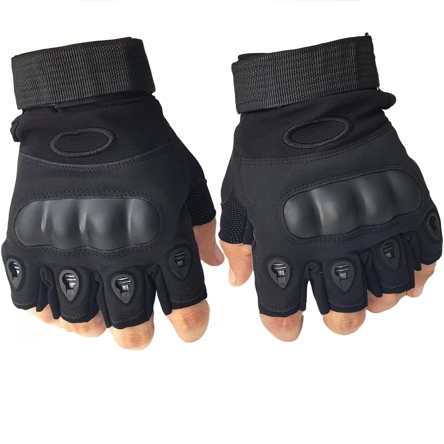 Aepigo Gym Gloves for Men Workout Unisex Cushion Hand Gloves for Gym for Men & Women for Cycling, Weightlifting, Workout Comfortable Fit Bike Riding, Cycling Handgloves Black