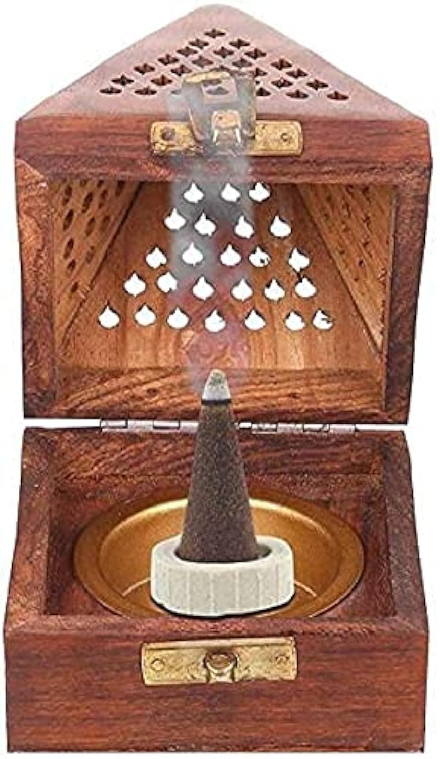 Giftswrap Wooden Handmde Incense/dhoop batti/agarbatti Holder/Stand Wooden Incense Holder