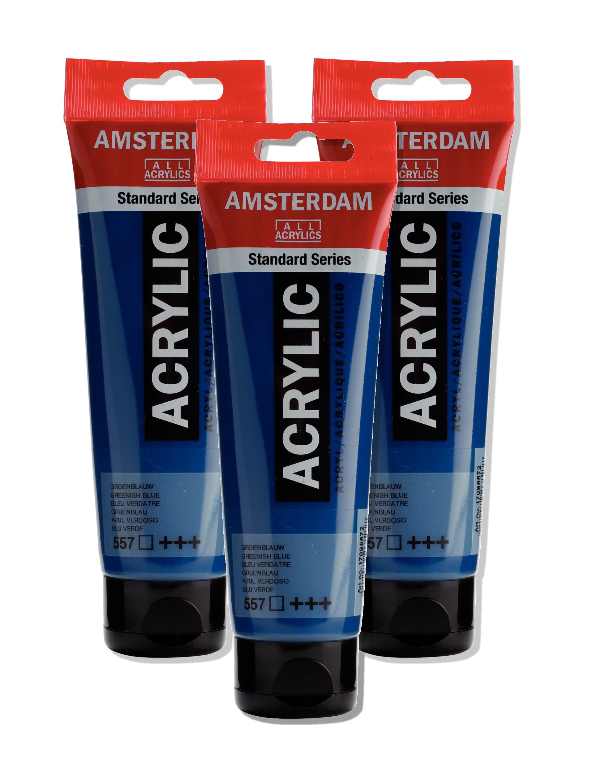 AMSTERDAM ACRYLIC 120ML GREENISH BLUE SINGLE TUBE