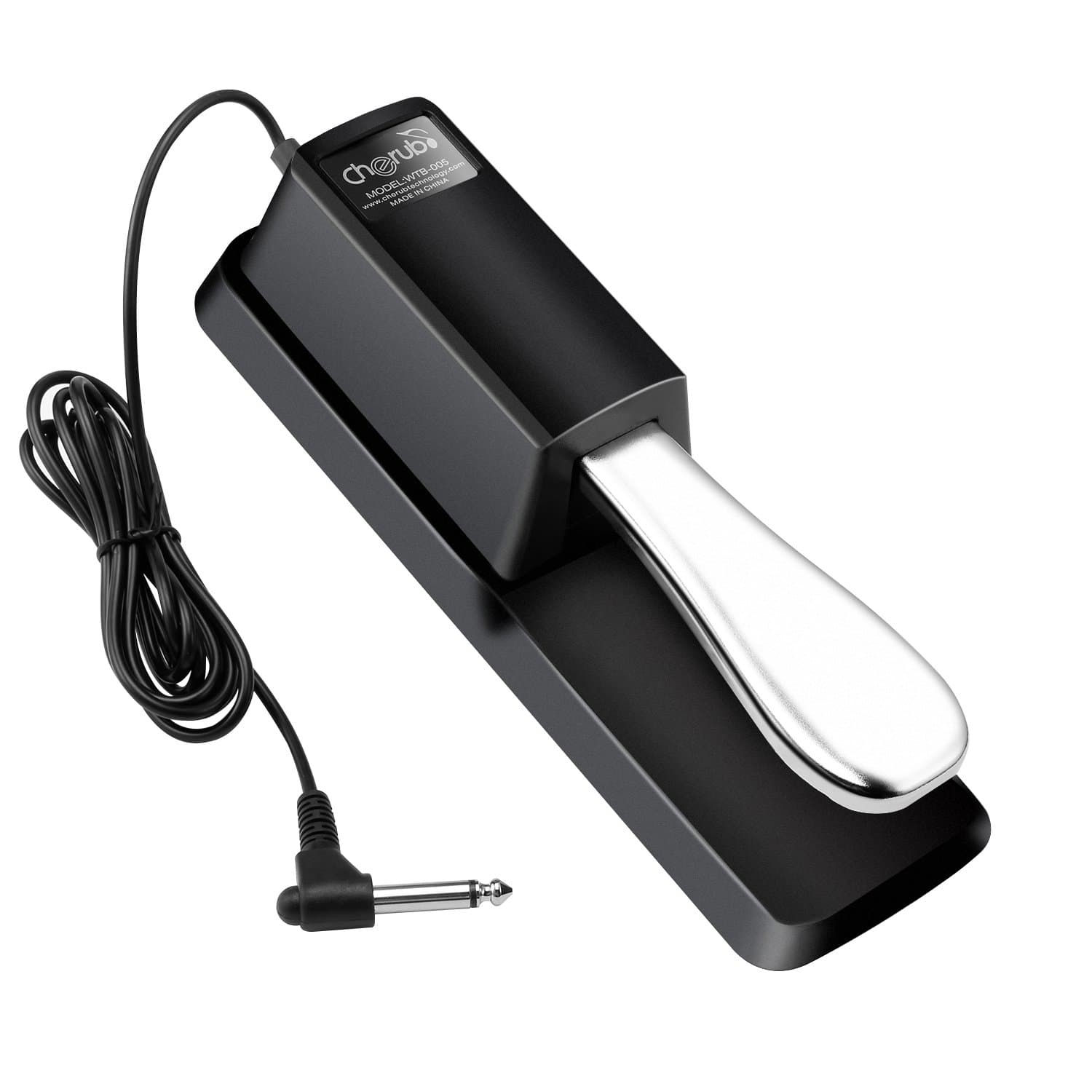 Blueberry R-300 Sustain Pedal for Keyboard, Damper Sustain Pedal, 6 feet cable with 1/4 inch plug For Yamaha, Casio, Roland, Korg, Behringer, Moog Piano & Keyboard - Universal Foot Pedal