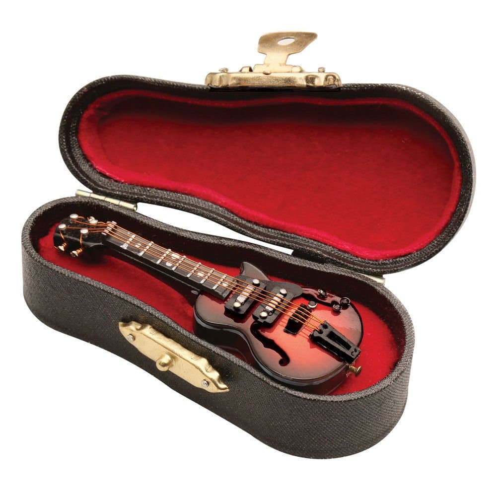 Miniature Electric Guitar w/ Case 3"