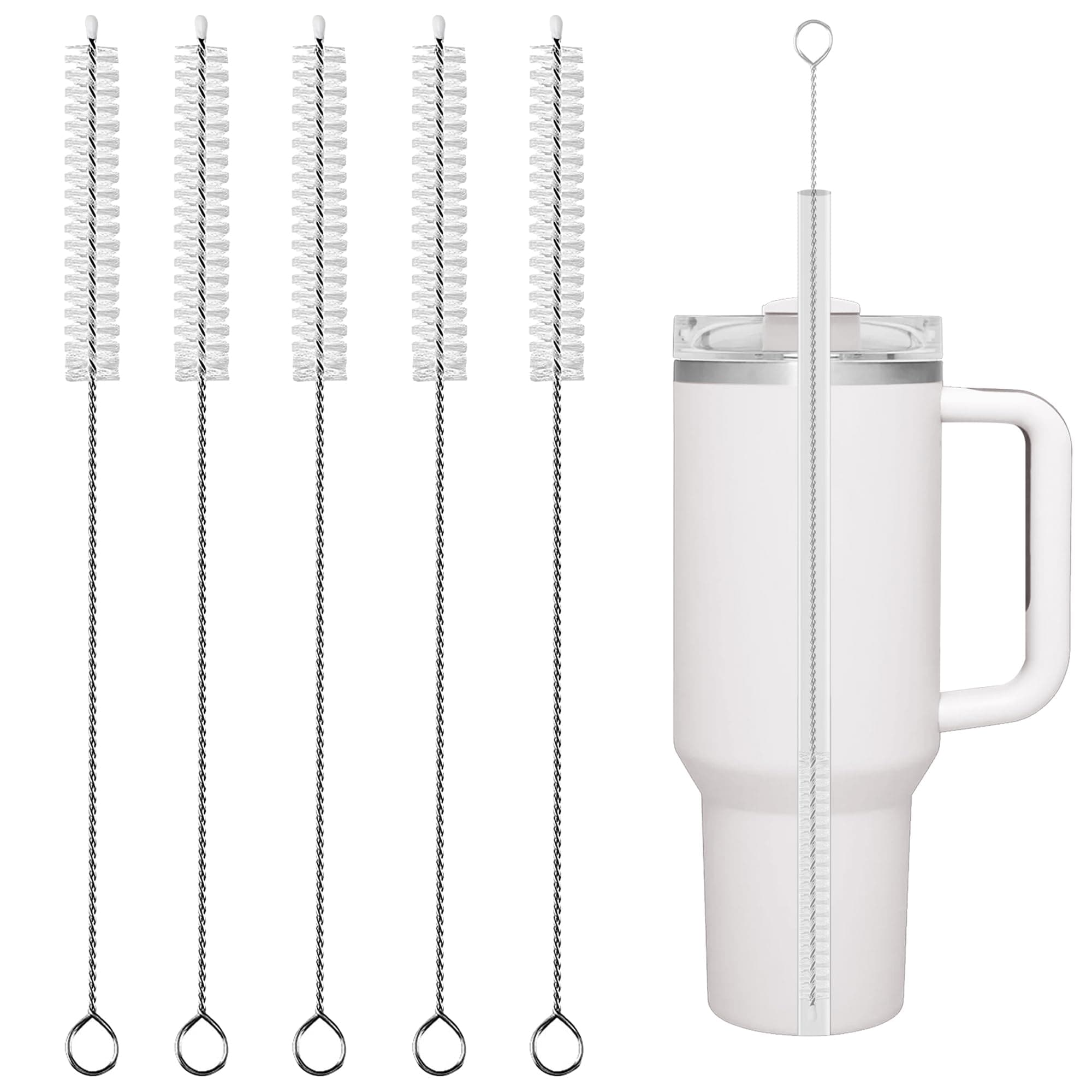 Straw Cleaner Brush Compatible with Stanley,5PCS,Extra Long