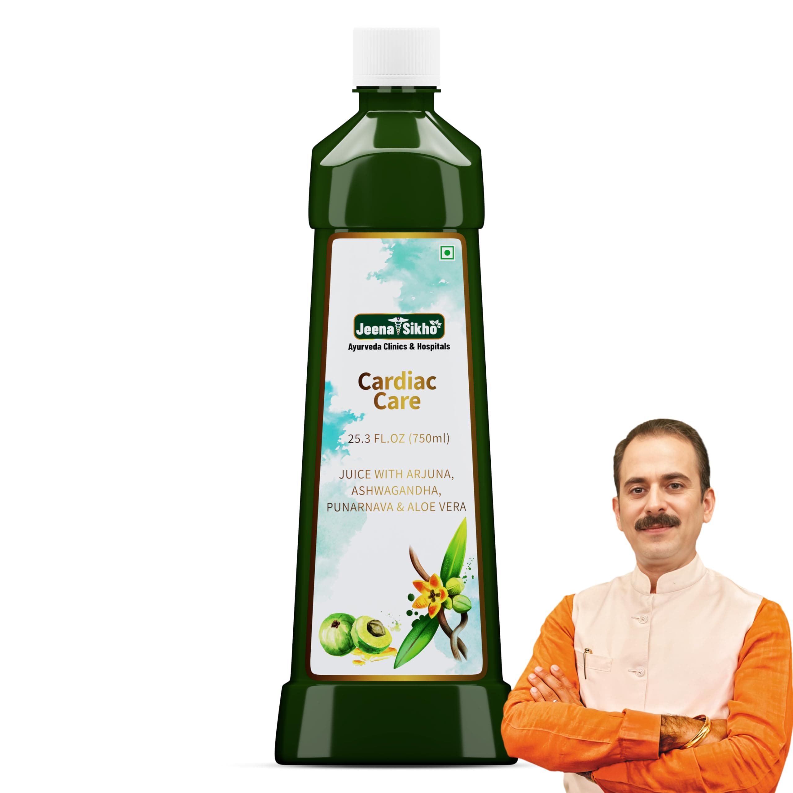 Jeena Sikho Cardiac Care Juice | Maintain Healthy Heart Function | Manages Cardiac Health | Enriched with Arjuna & Ashwagandha | No Added Sugar, 750ml