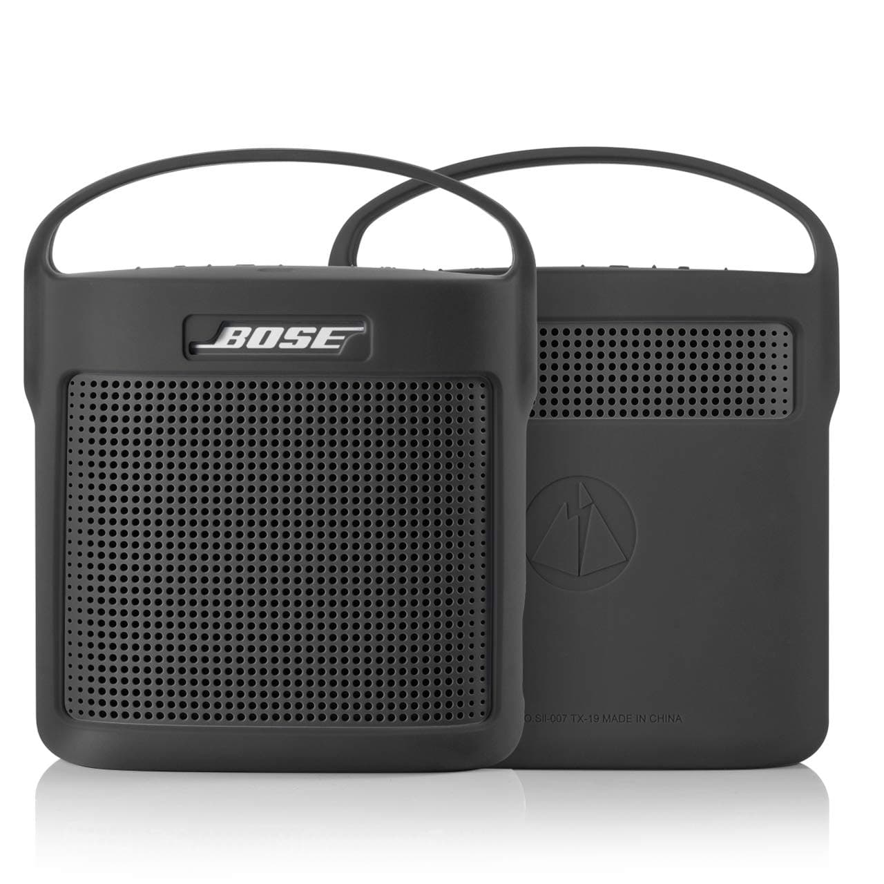 TXEsign Silicone Case for Bose SoundLink Color Case Bluetooth Speaker II, Soft Stand Up Speaker Protective Case with Handle(Dark Grey)