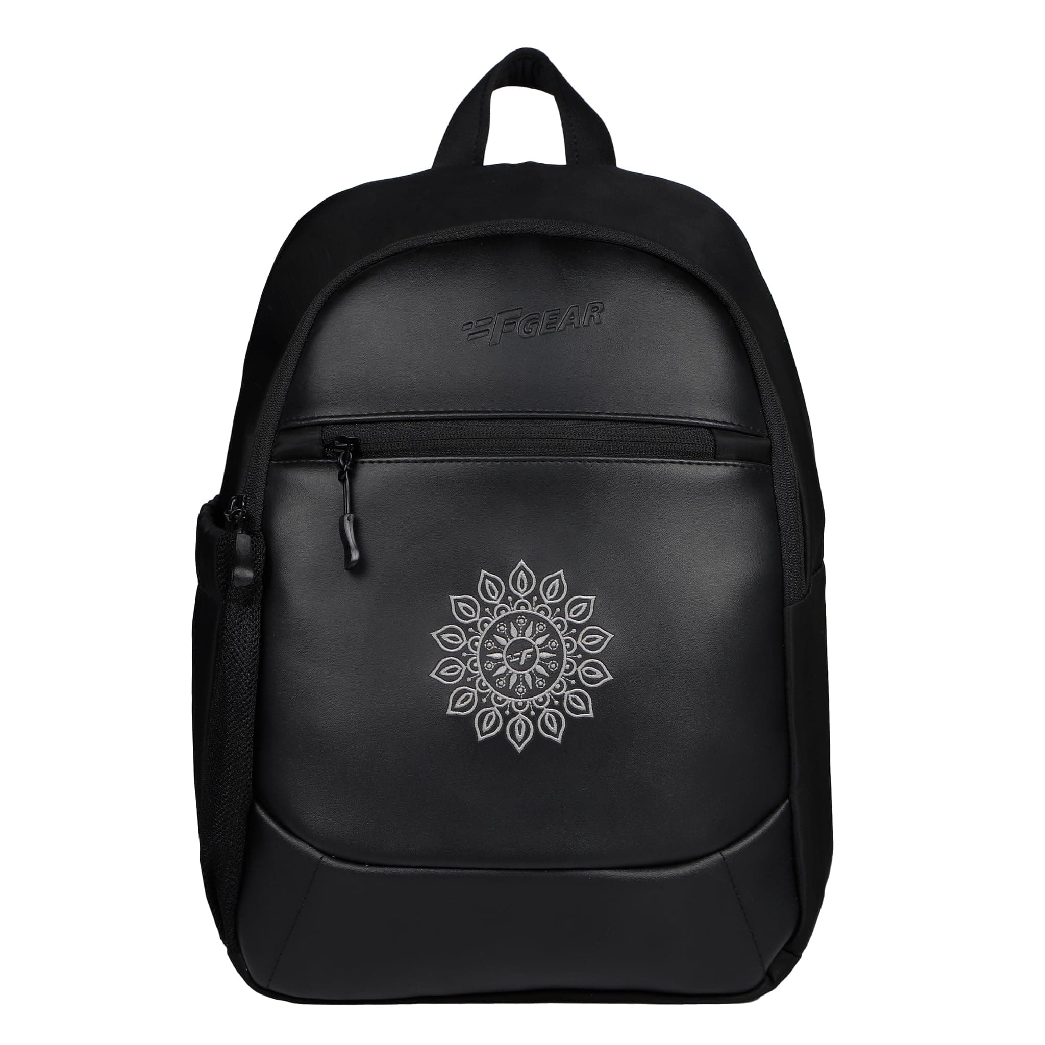 F Gear Denali Black 10L Daypack | Compact Lightweight Small Backpack, 1 Compartment & 1 Pocket, Durable Material, Stylish College & Travel Bag | WaterResistant & Comfortable, Fits Upto 15 Inch Laptop