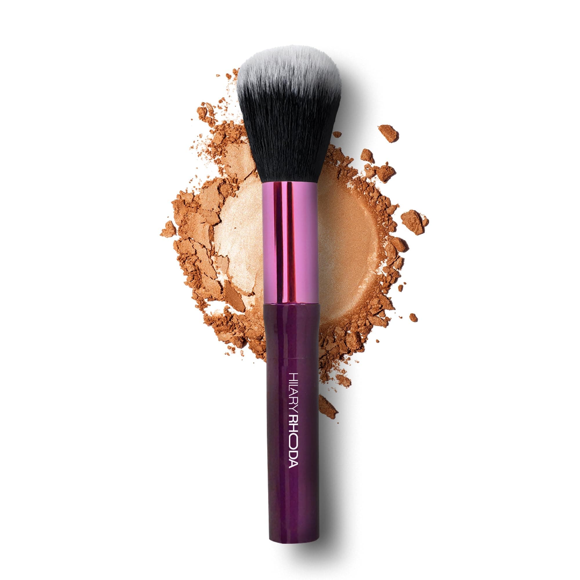 Hilary Rhoda One Touch makeup Brush | Soft Bristle Brush for Foundation & Blush – Non-Absorbing | Multi-Use for Cream | Liquid & Powder for Flawless Makeup Application