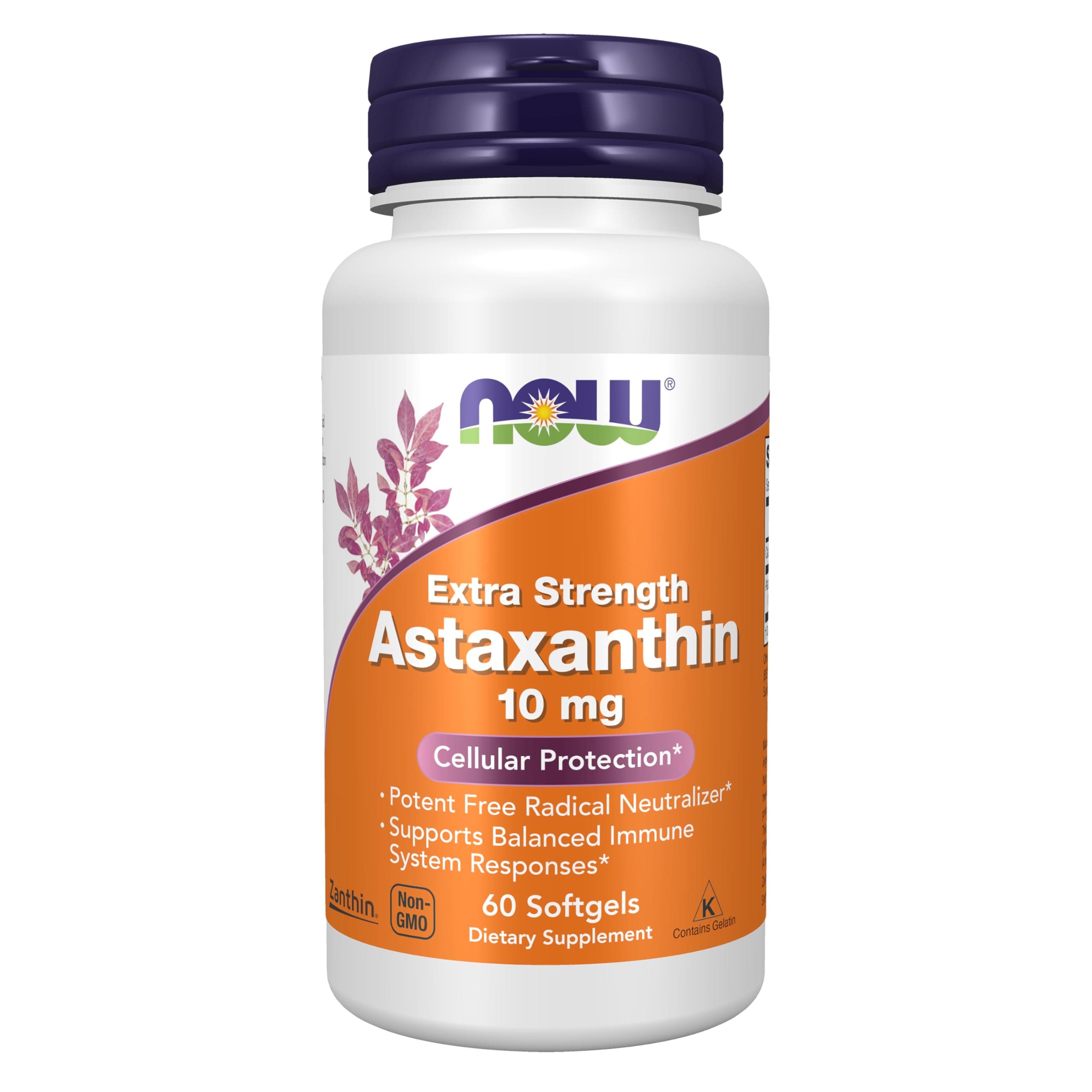 Now Foods Extra Strength Astaxanthin Softgels, 10mg , 60 Count