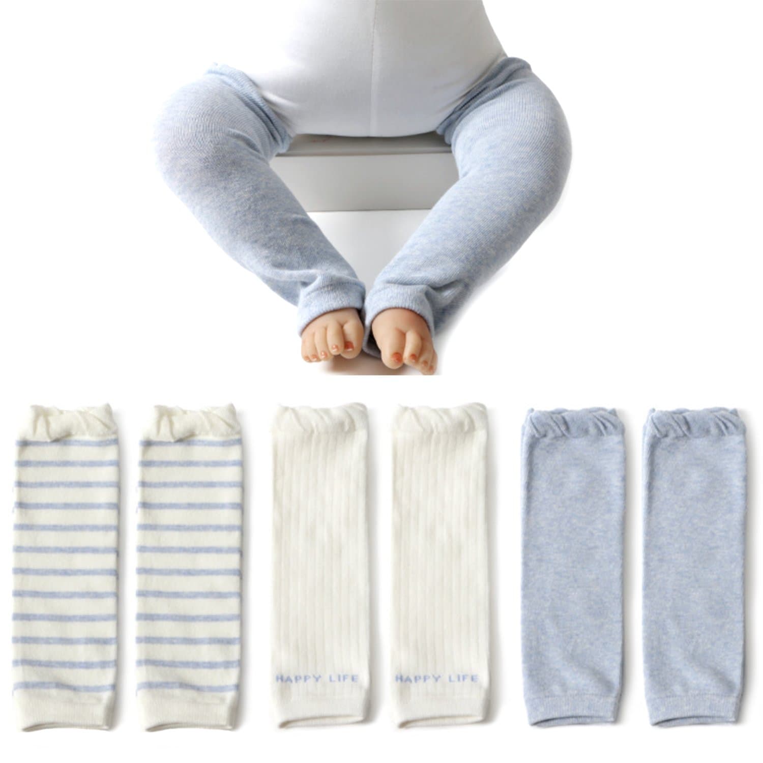Elesa Miracle Baby Toddler Leg Warmer (3pc- Blue)