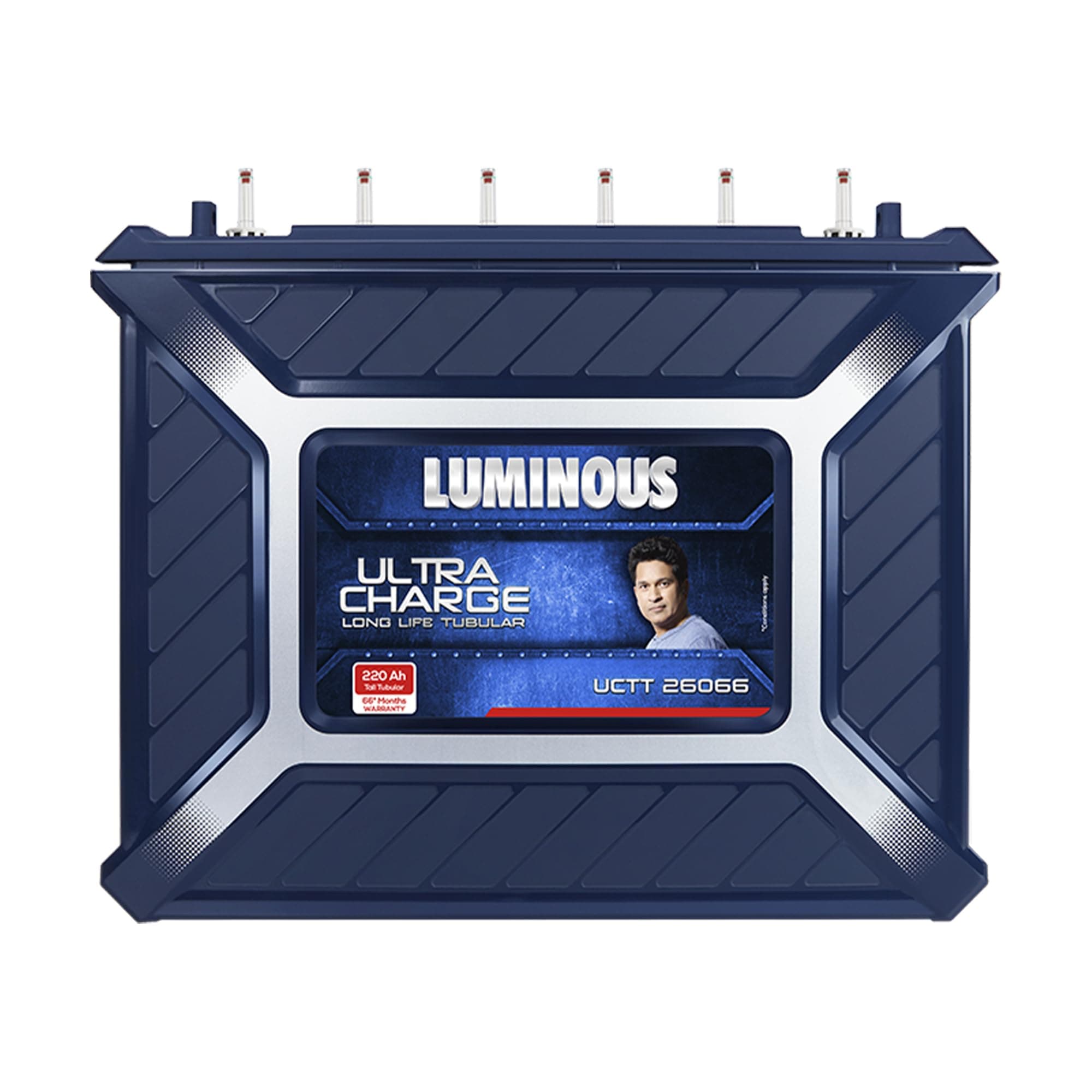 Luminous Ultra Charge UCTT 26066 Tall Tubular Inverter Battery for Home, Office & Shops | Leak Resistant | Compatible with All Inverter Types