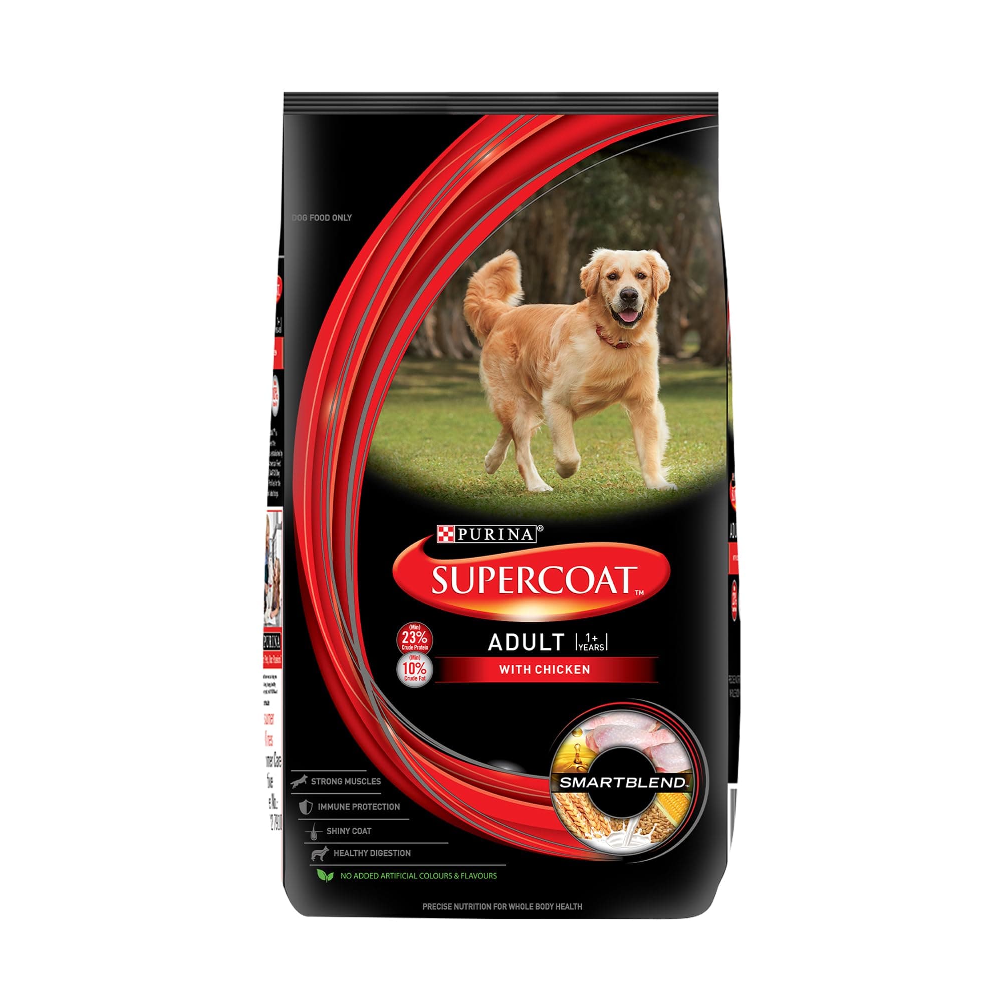 Purina Supercoat, Dry Food for Adult Dogs, Chicken, 2.5kg Pack