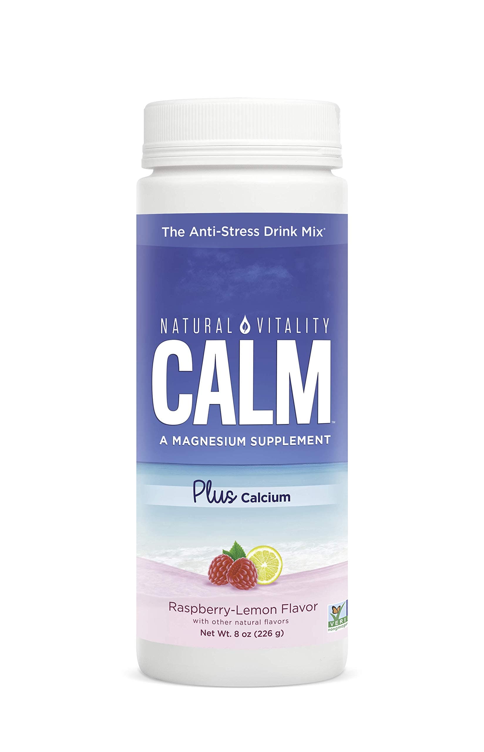 Natural Vitality Natural Calm Plus Calcium Original Raspberry / Lemon/ AD