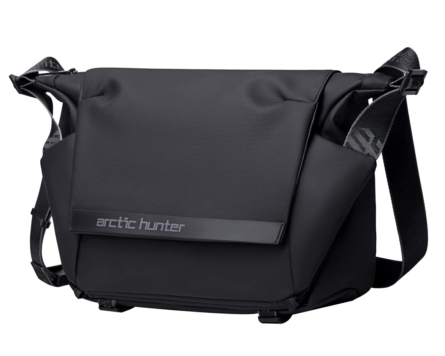 Arctic Hunter Large Sling Bag for Men Crossbody 13L Big Side Bag for 10.9" iPad Pocket with Padded Shoulder Strap Water Resistant Messenger Bag Shoulder Bag for Travel Office College, Black