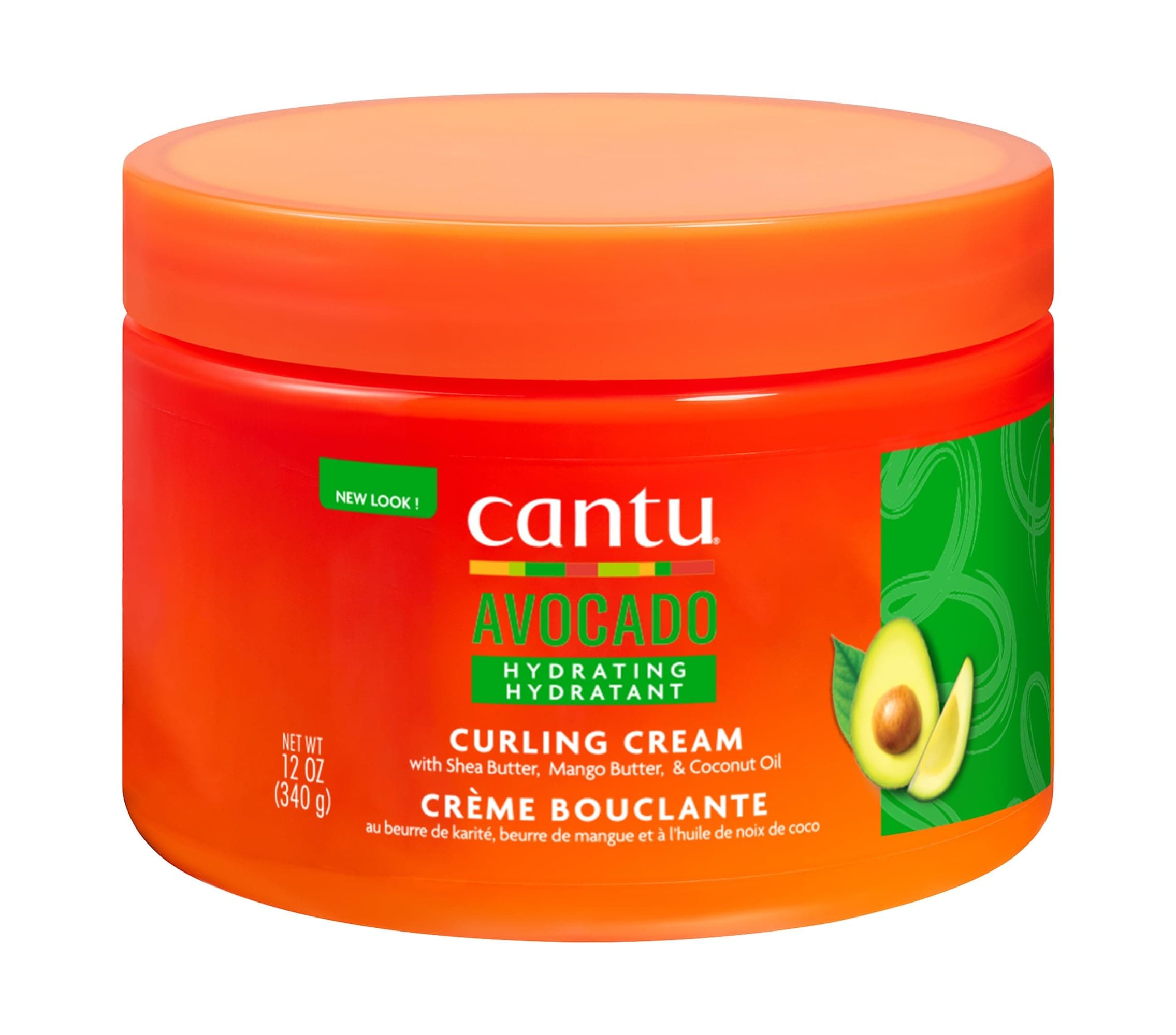 Cantu Avocado Curling Cream with Shea Butter, Mango Butter, & Coconut Oil 340g