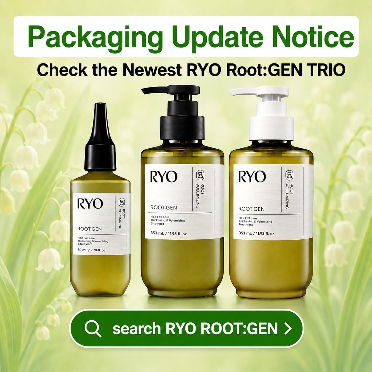 RYO Root:Gen Hair Loss Care Scalp Essence (Pack Size:80ml)